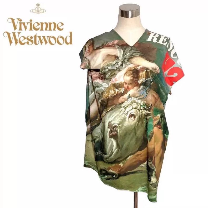 Vivienne Westwood Vivienne Westwood Irregularly cropped oil painting of an a Size M / US 6-8 / IT 42-44 - 2 Thumbnail