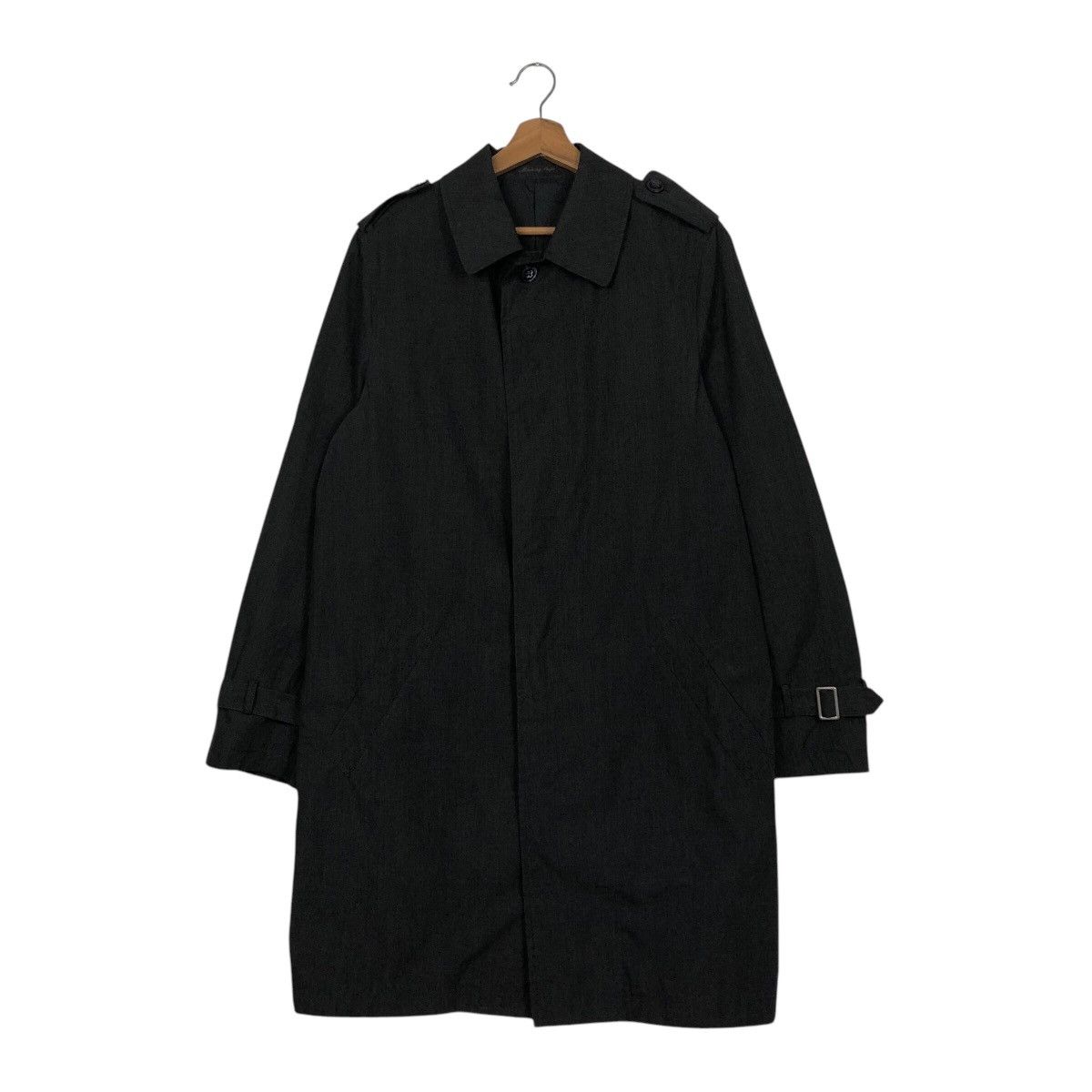 Japanese Brand 📌Vintage Long Jacket Rich Black Ships Japan Made Size US L / EU 52-54 / 3 - 2 Thumbnail