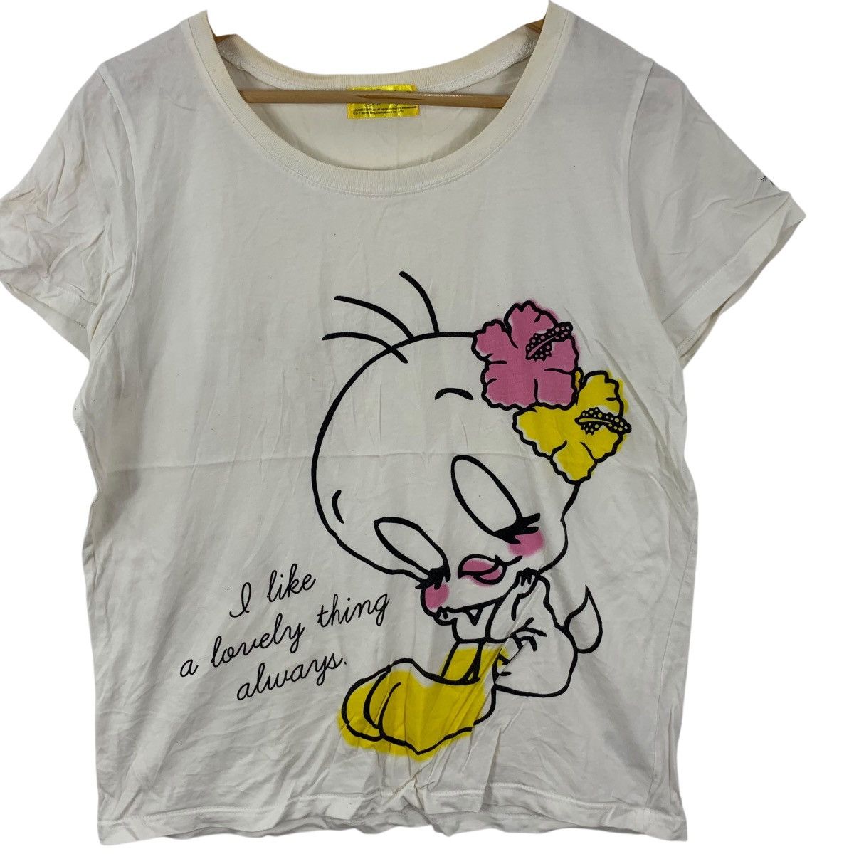 Twenty TWEETY LOONEY TUNED Cartoon Lovely Bird Tee Shirt Top Cute Size M / US 6-8 / IT 42-44 - 5 Thumbnail