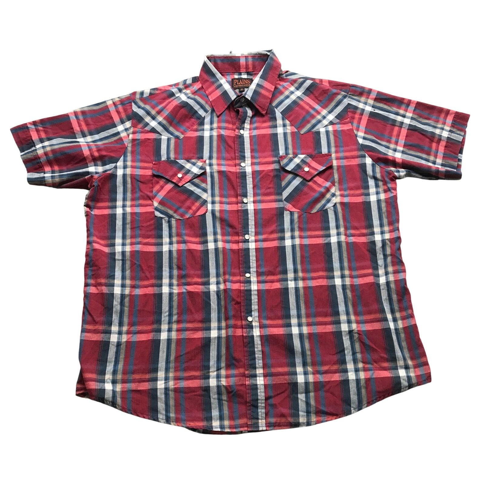 Other VTG Plains Western Wear Pearl Snap Button Up Shirt Men XL Size US XL / EU 56 / 4 - 1 Thumbnail