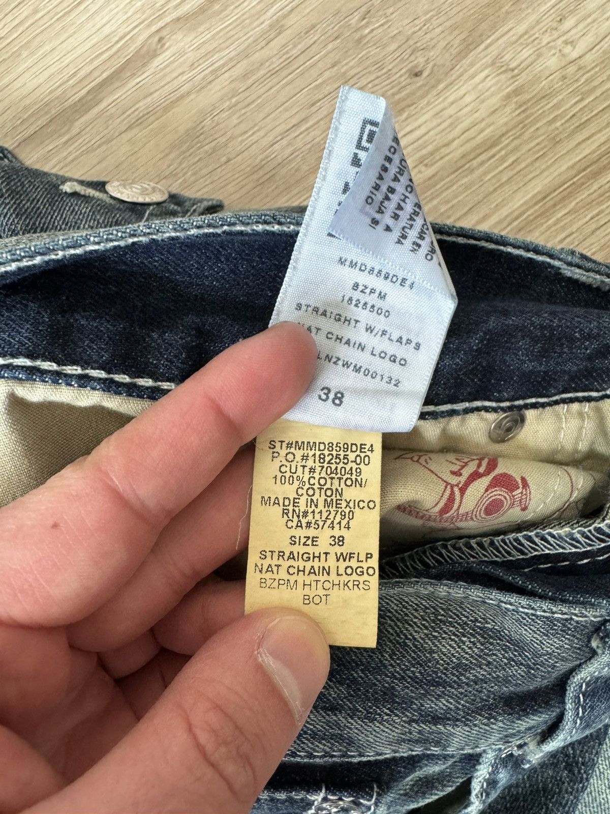 Other Vintage Y2K True Religion Distressed Washed Denim Jeans Size US 38 / EU 54 - 13 Thumbnail