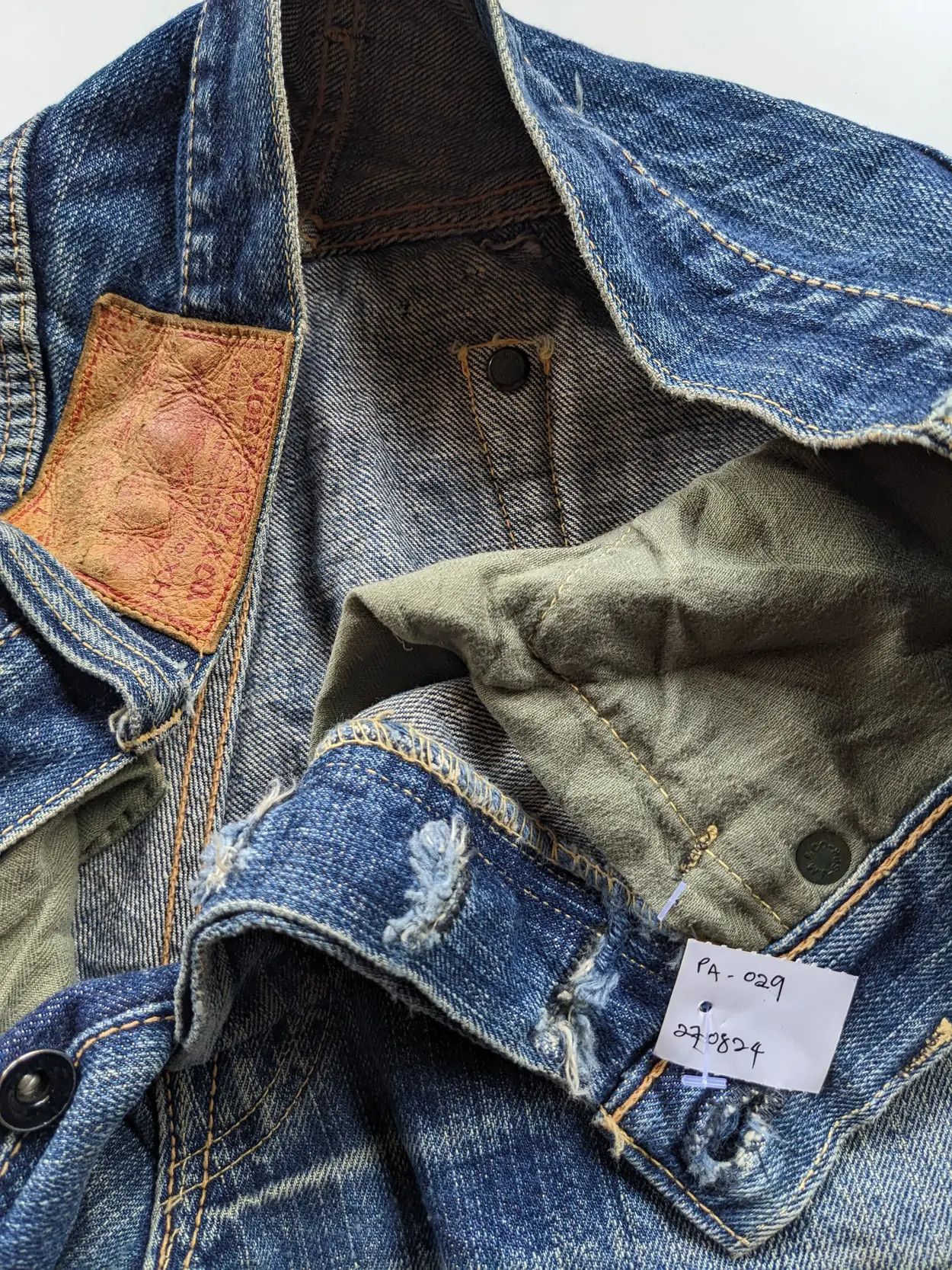 The Real McCoy's Joe McCoy distressed selvedge jeans Size US 30 / EU 46 - 13 Thumbnail