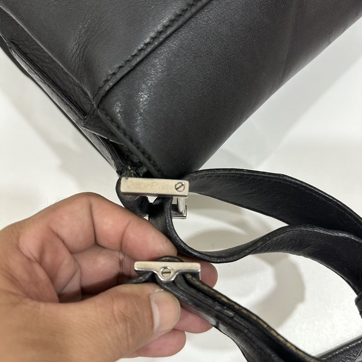 Gucci GUCCI BLACK LEATHER MESENGGER BAG 22 Size ONE SIZE - 12 Thumbnail