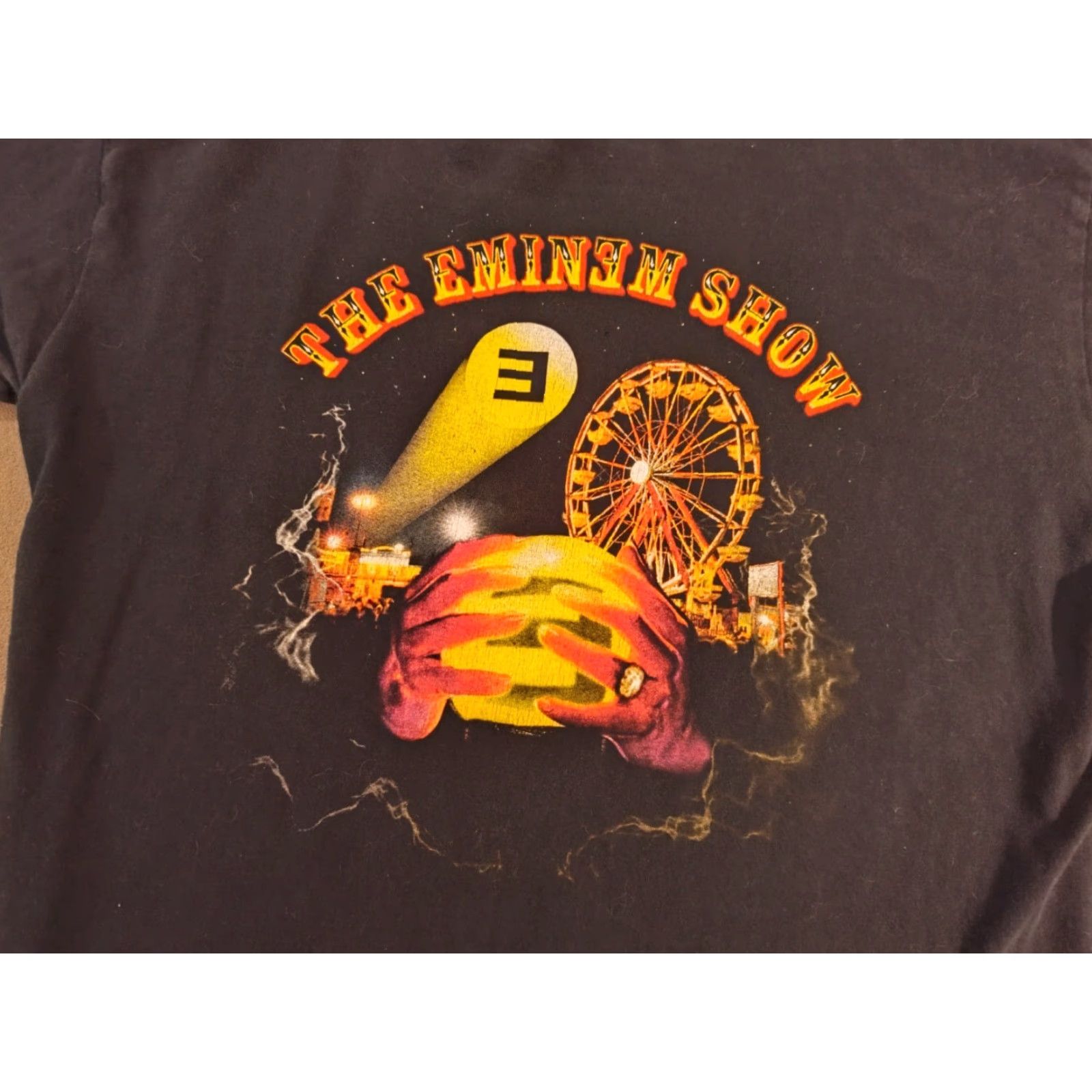 Doublet VINTAGE Eminem T-Shirt The Eminem Show Rap Band Tour Double Sided Men Large Black 90s Y2K Size US L / EU 52-54 / 3 - 2 Thumbnail