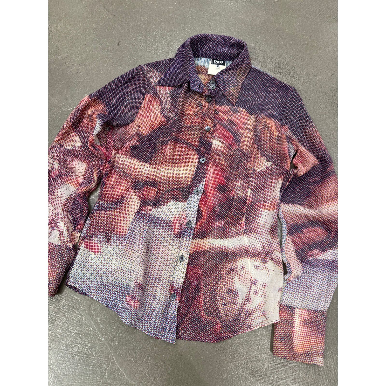 Dolce & Gabbana S/S 1996 D&G “Nascita di Venere” Botticelli shirt Size M / US 6-8 / IT 42-44 - 5 Thumbnail