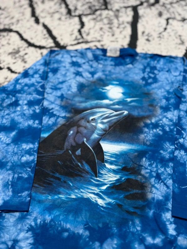 Other Vintage Longsleeve Delfin T-shirt, blue, S Size US S / EU 44-46 / 1 - 3 Thumbnail