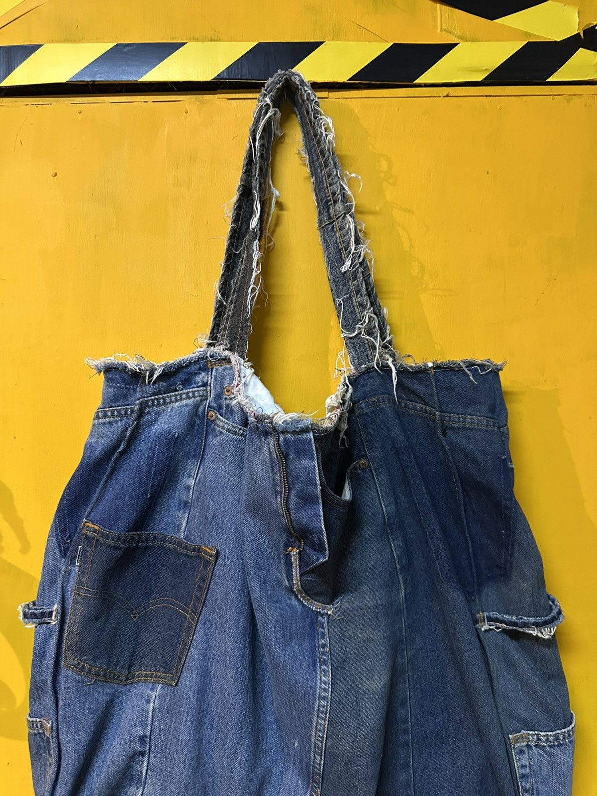 Levi's Vintage Levi's Denim Slingbag Custom Distressed Style Size ONE SIZE - 3 Thumbnail