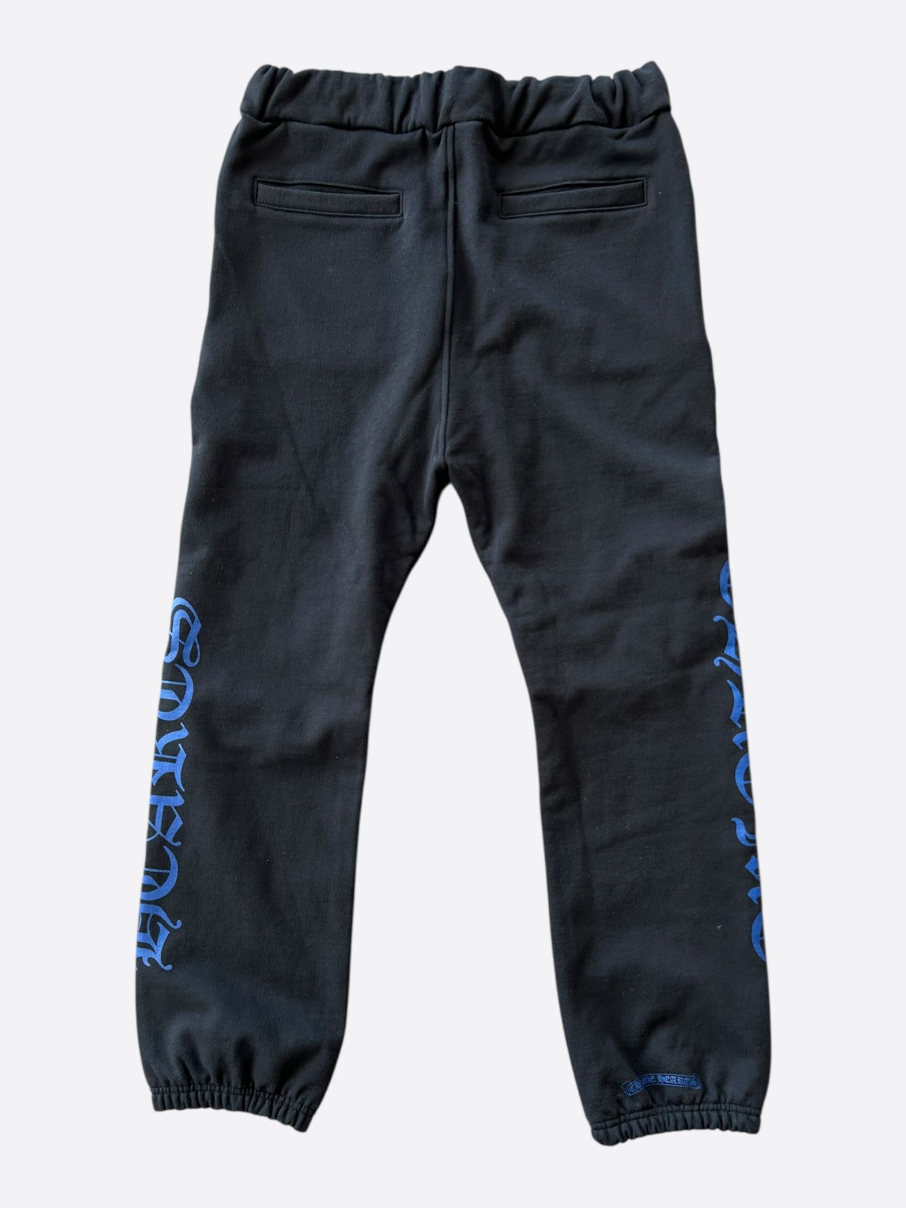 Chrome Hearts Chrome Hearts Black & Blue Logo Sweatpants Size US 34 / EU 50 - 2 Thumbnail