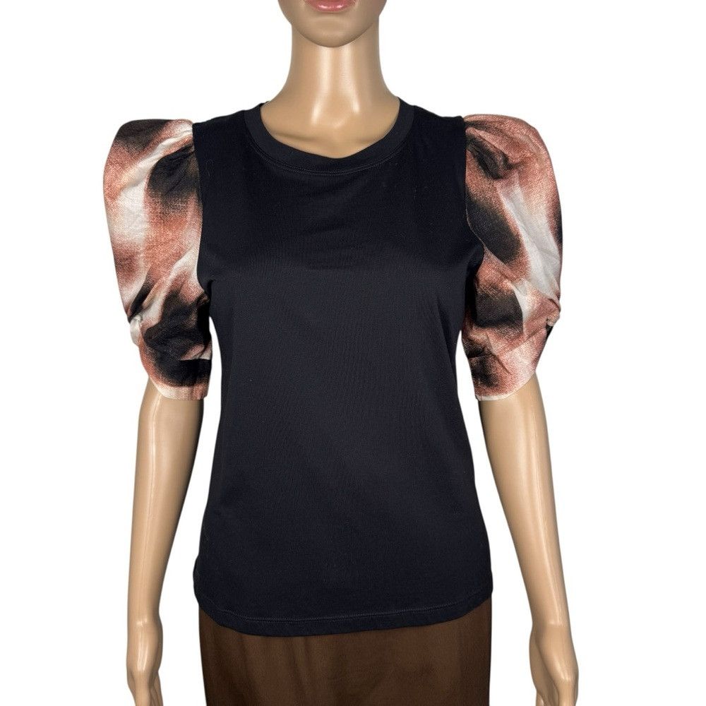 Other NWT New Cable & Gauge Mixed Media Puff Short Sleeve Top Siz Size S / US 4 / IT 40 - 2 Thumbnail