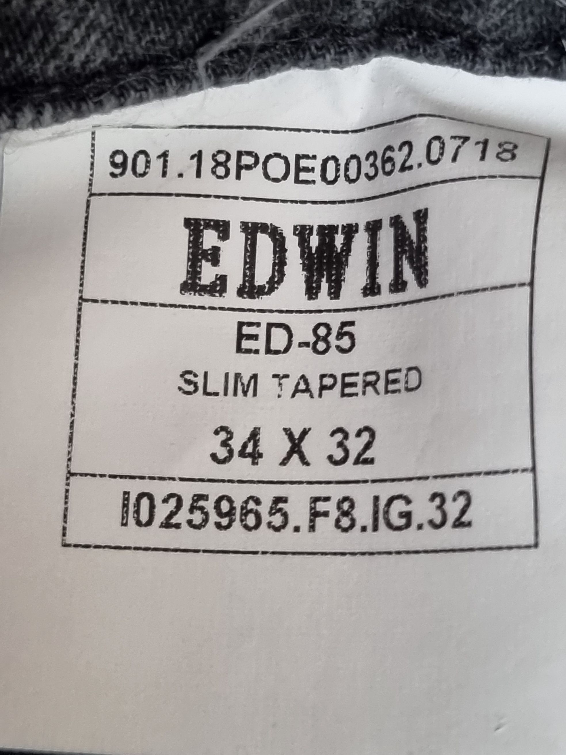 Edwin Edwin ED-85 Slim Tapered Jeans 34X32 Size US 34 / EU 50 - 7 Thumbnail