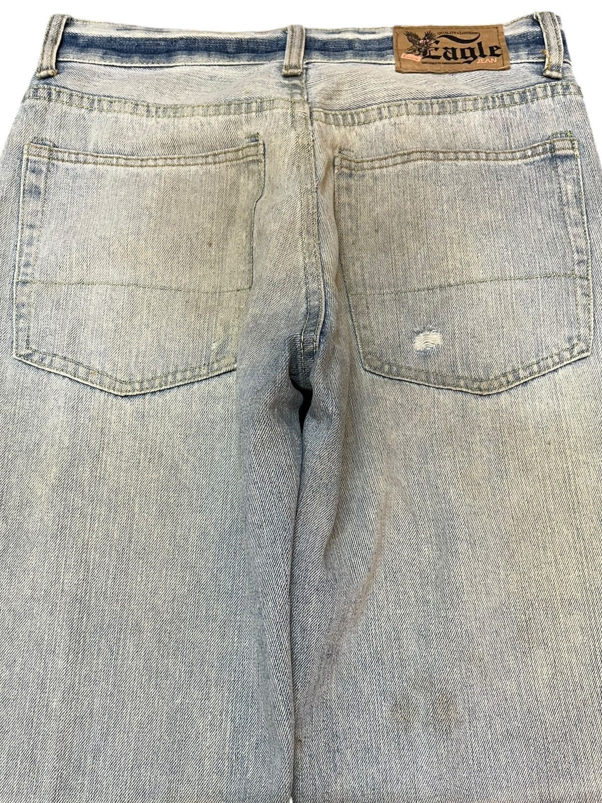 Japanese Brand Vintage Euro Eagle Vision Ripped Grunge Distressed Denjm Size US 29 - 7 Thumbnail