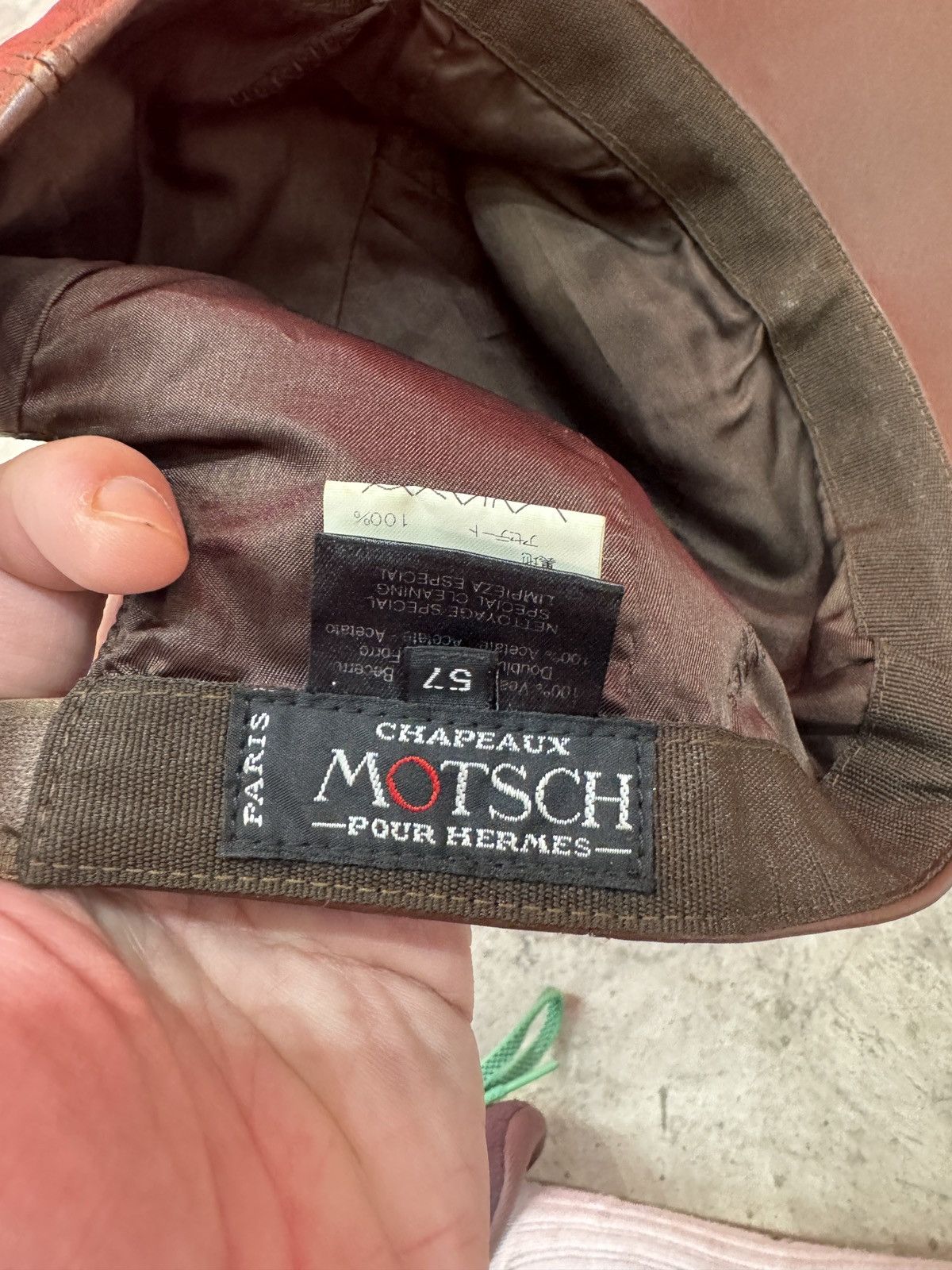 Hermes × Vintage Vintage Chapeaux Motsch pour Hermes cap vtg Rare luxury Size ONE SIZE - 7 Thumbnail