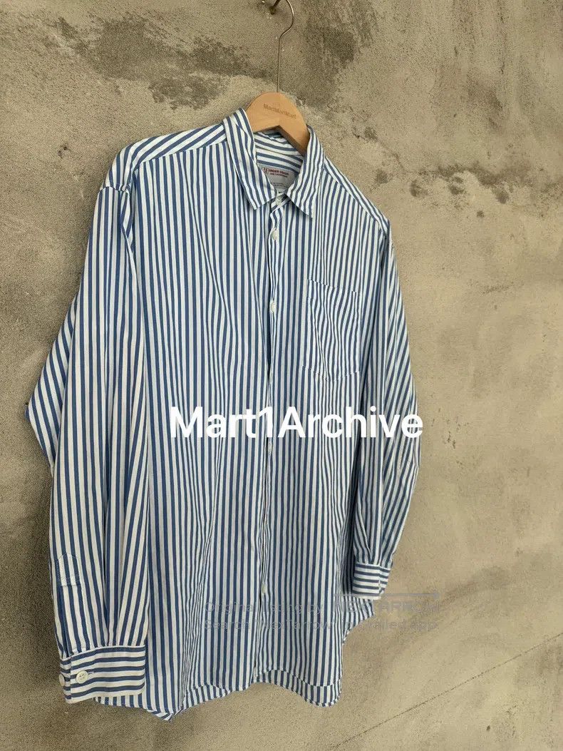 Undercover UNDERCOVER Blue striped shirt Size US M / EU 48-50 / 2 - 3 Thumbnail