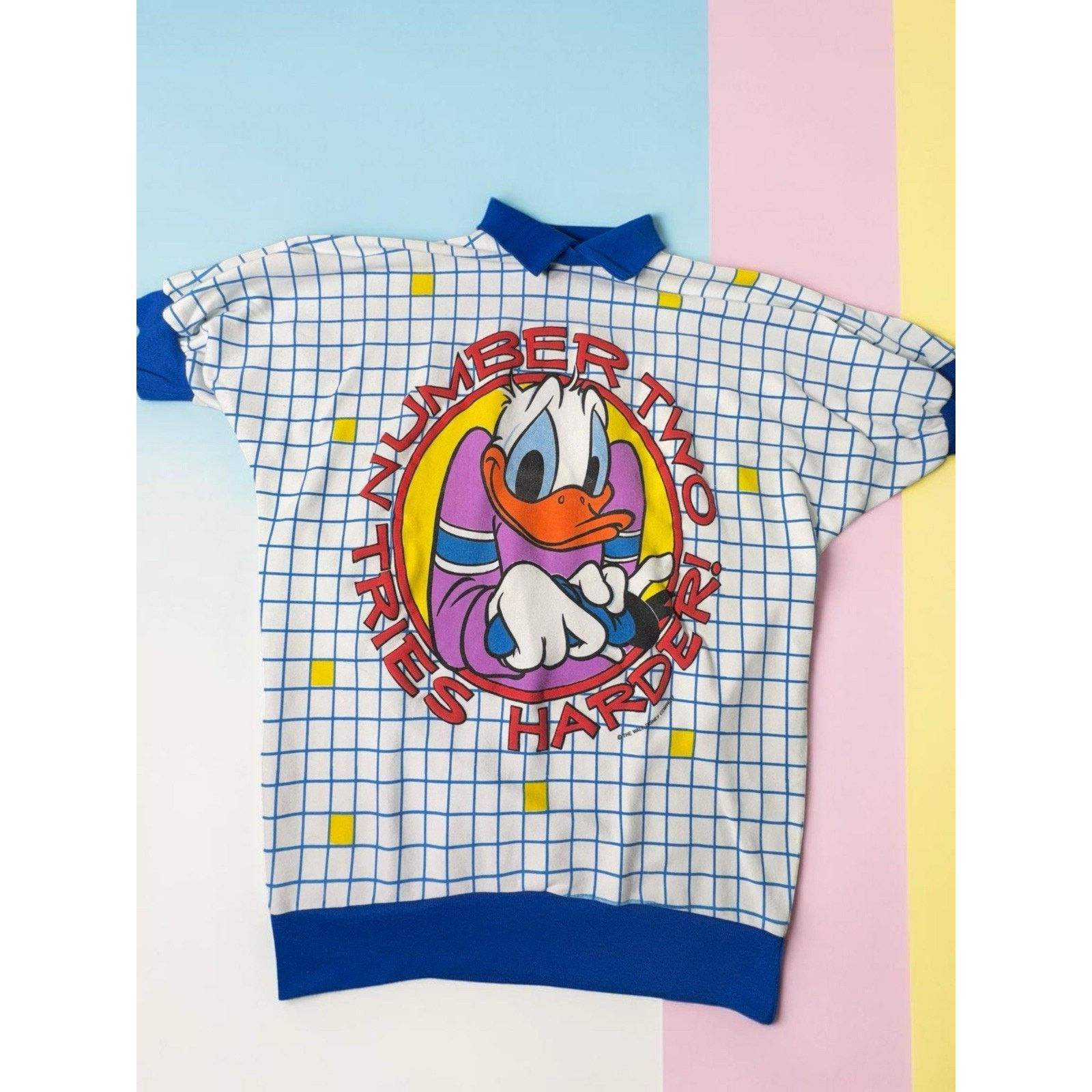 Disney Vintage Sunday Comics Disney Donald Duck Polo Shirt Womens Size M / US 6-8 / IT 42-44 - 1 Thumbnail