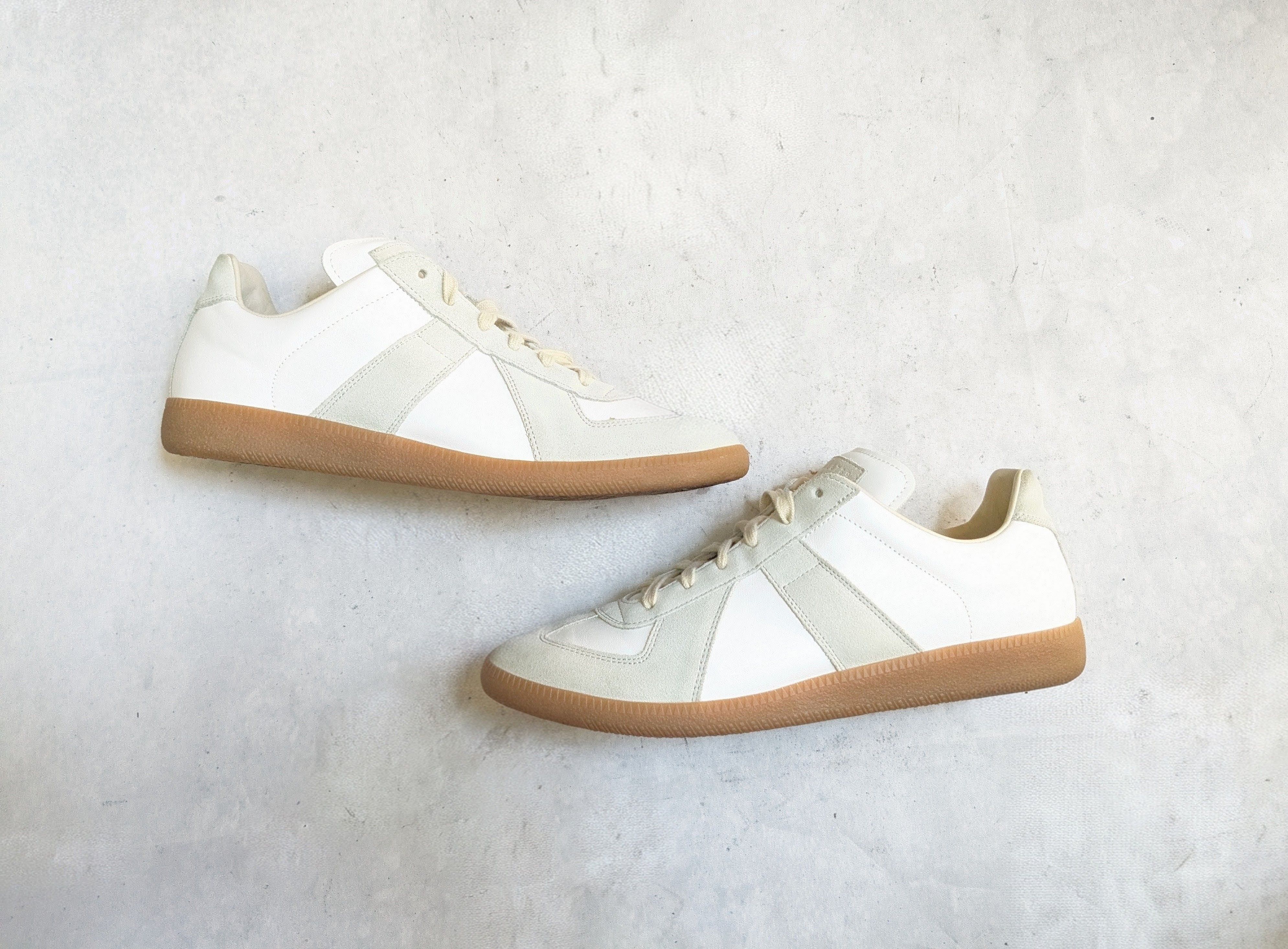 Maison Margiela Maison Margiela Replica GAT White Gray 10 43 Low Tops Gum Size US 10 / EU 43 - 1 Thumbnail
