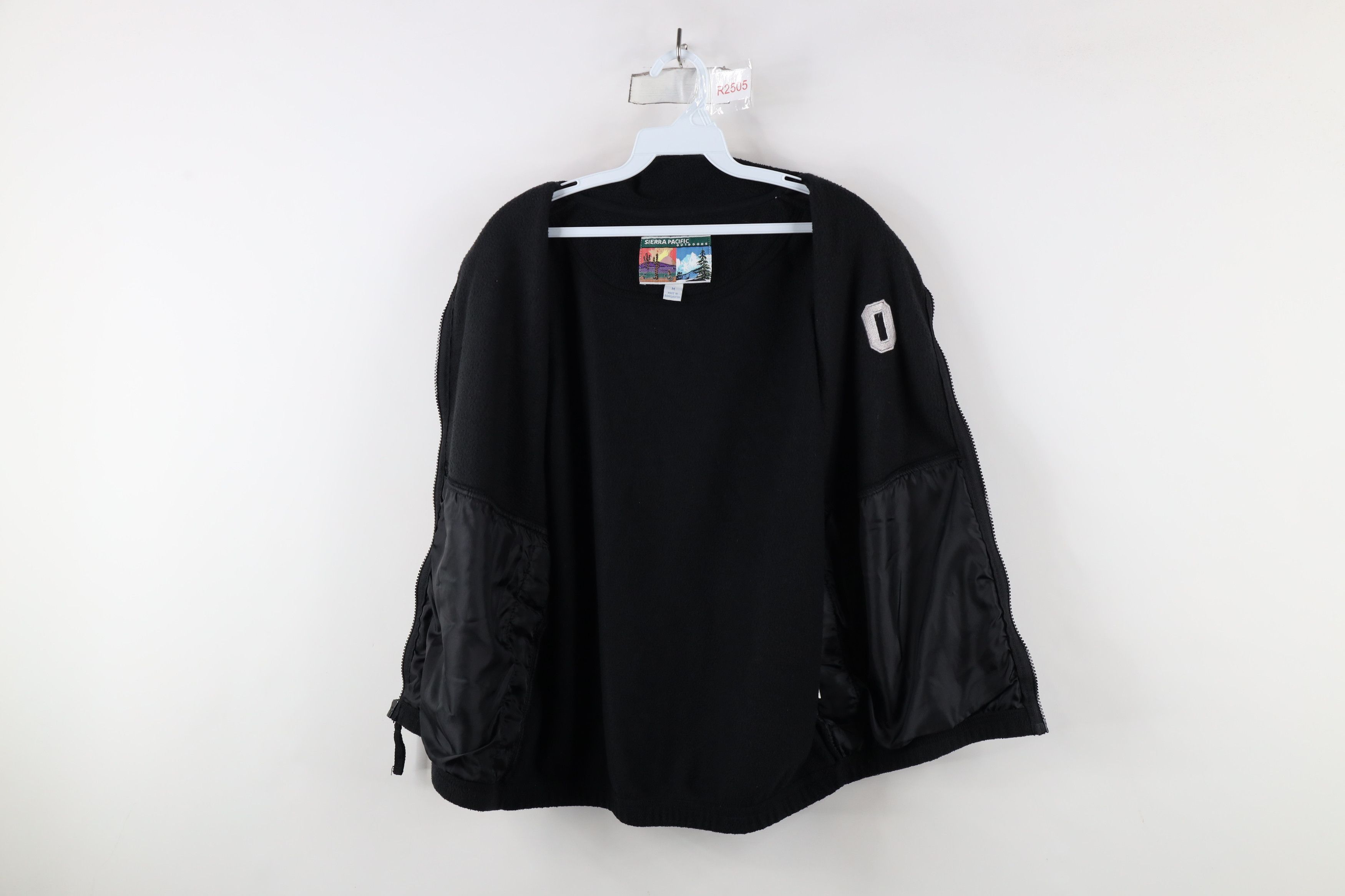 Vintage Vintage 90s University Full Zip Fleece Vest Jacket Black Size US M / EU 48-50 / 2 - 7 Thumbnail