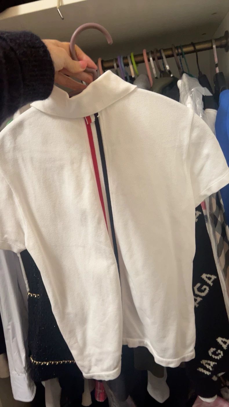 Thom Browne Thom Browne White polo shirt Size XS / US 0-2 / IT 36-38 - 5 Thumbnail