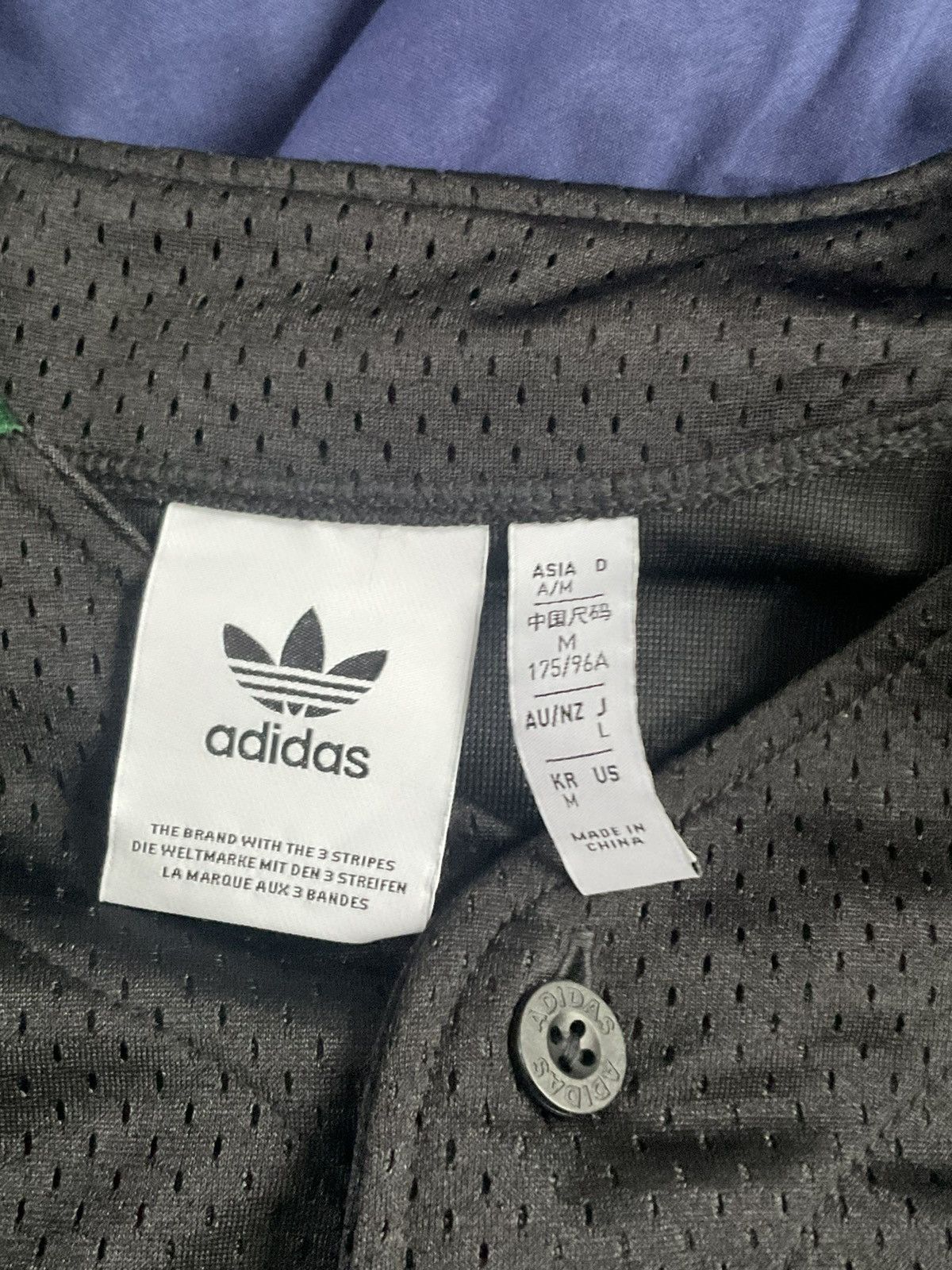 Adidas Adidas satin baseball jersey black Size US M / EU 48-50 / 2 - 3 Thumbnail