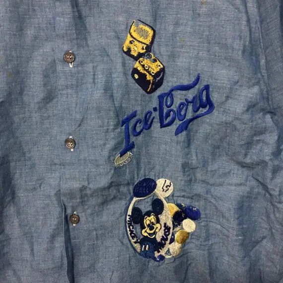 Iceberg ICEBERG SHIRTS Mickey Mouse Casual Button Up Tee Shirt Size US L / EU 52-54 / 3 - 3 Thumbnail