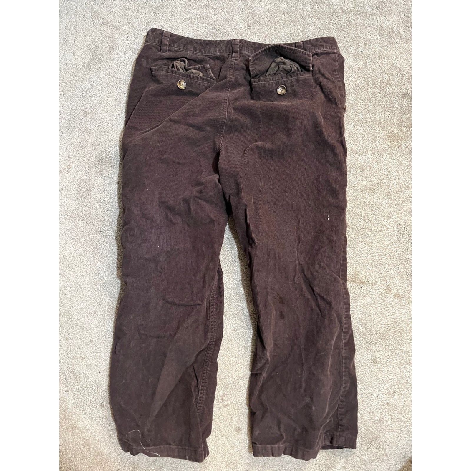 Banana Republic Banana Republic Pants Womens 12 Brown Corduroy Cropped Bootcut Stretch Y2K Size 34" / US 12 / IT 48 - 3 Thumbnail