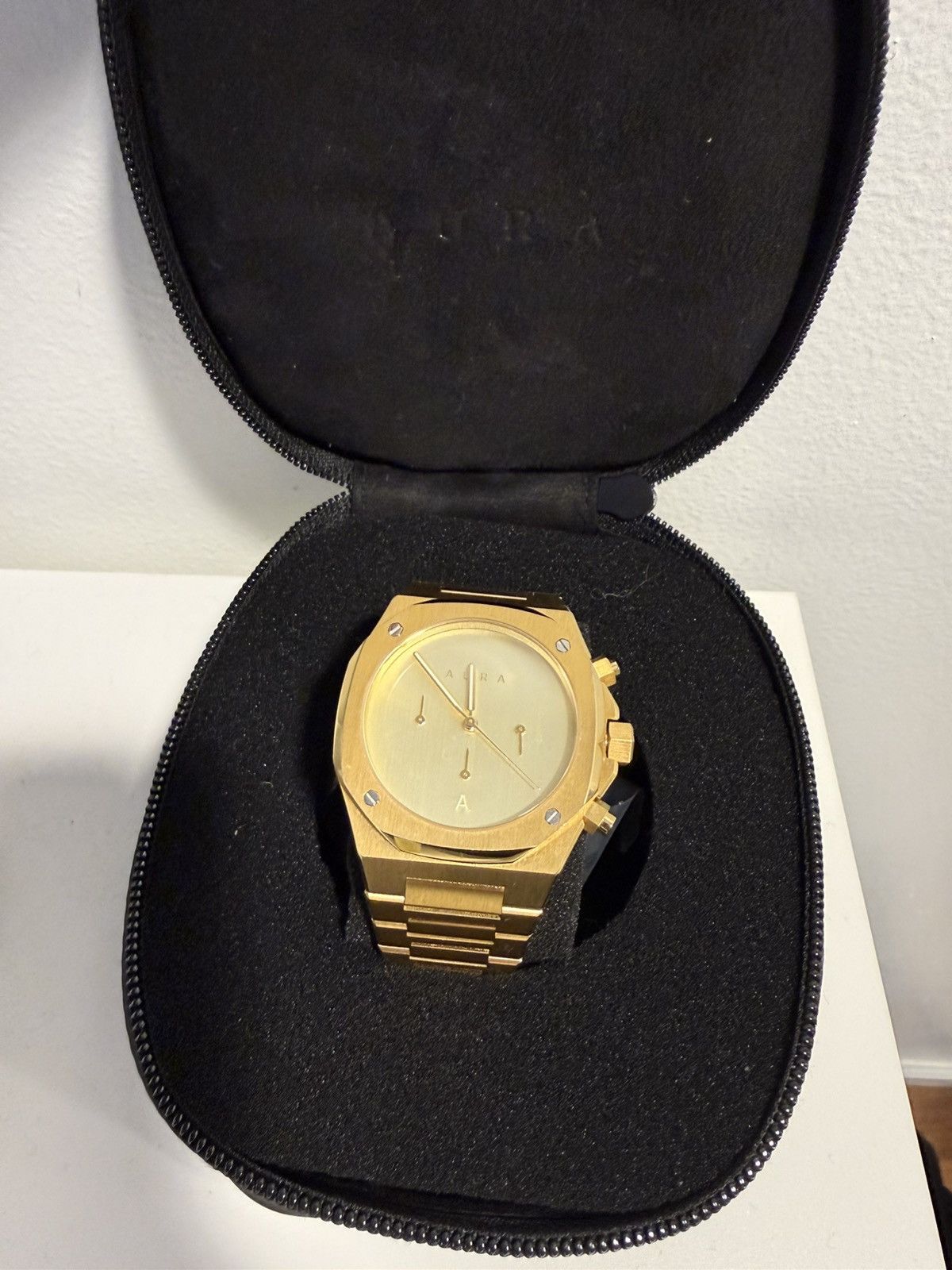 Other Aura Watch 1023 CHRONOGRAPH: GOLD - 40mm Size 40 - 3 Thumbnail