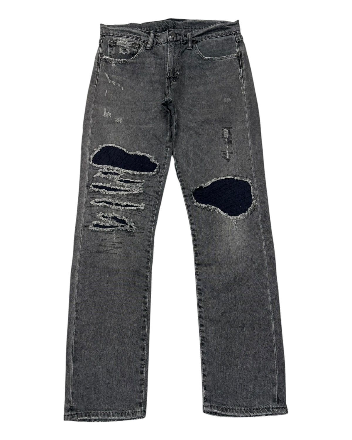 Kapital VINTAGE LEVIS SUPER FADED BLACK DISTRESSED DENIM Size US 32 / EU 48 - 1 Thumbnail