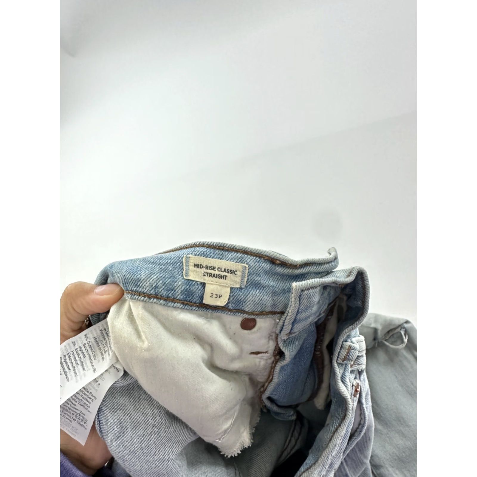 Madewell Madewell Jeans Women 23P Petite High Rise Classic Skinny Ankle Blue Light Wash Crop Zip 23P Womens Jeans Size 40" / US 18 - 6 Thumbnail