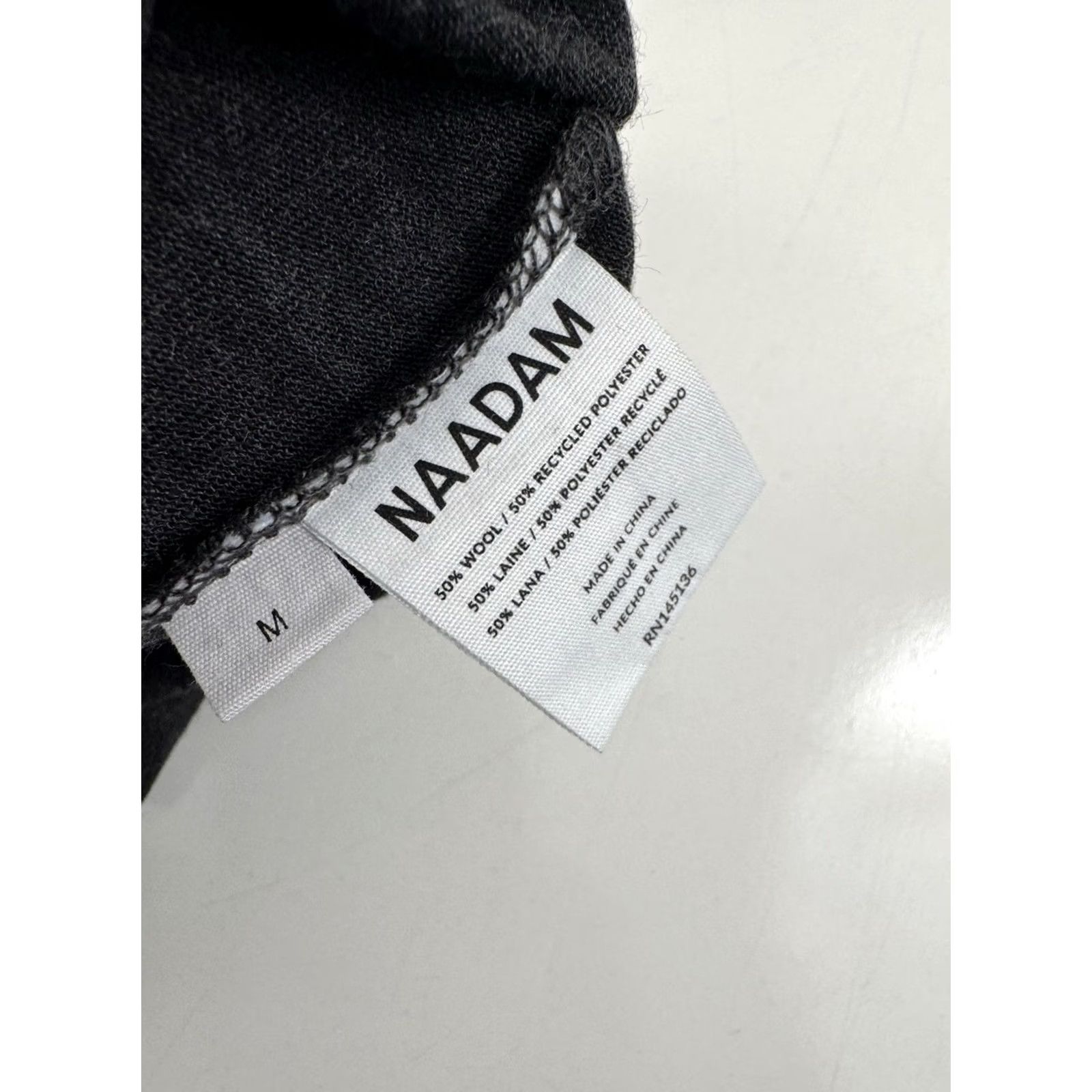 NAADAM NAADAM Cashmere Mens M Ultralight Shirt Button-Up Charcoal Long Sleeve XL? Size US M / EU 48-50 / 2 - 5 Thumbnail