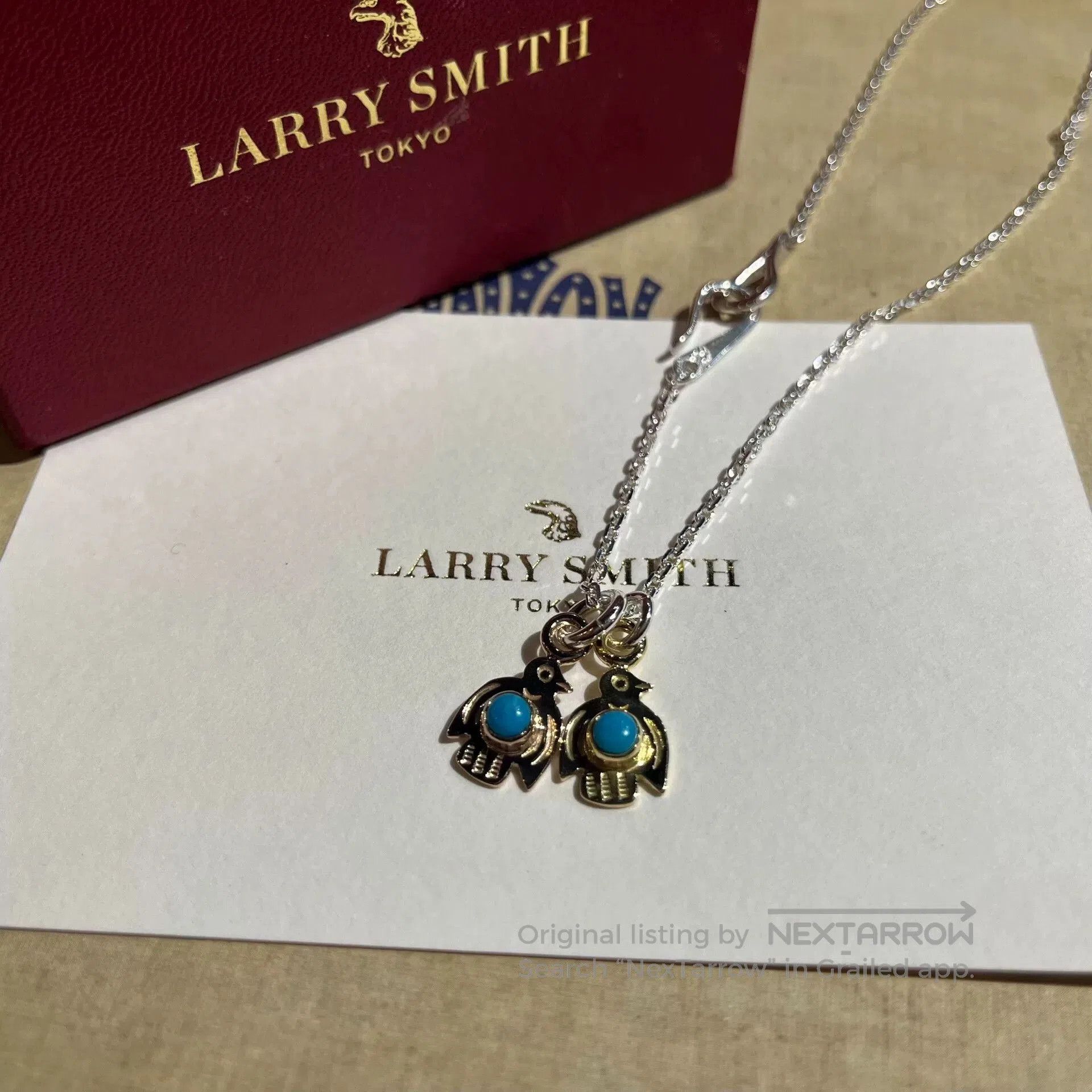 Larry Smith Larry Smith 18K Gold Turquoise Necklace. Size ONE SIZE - 1 Thumbnail