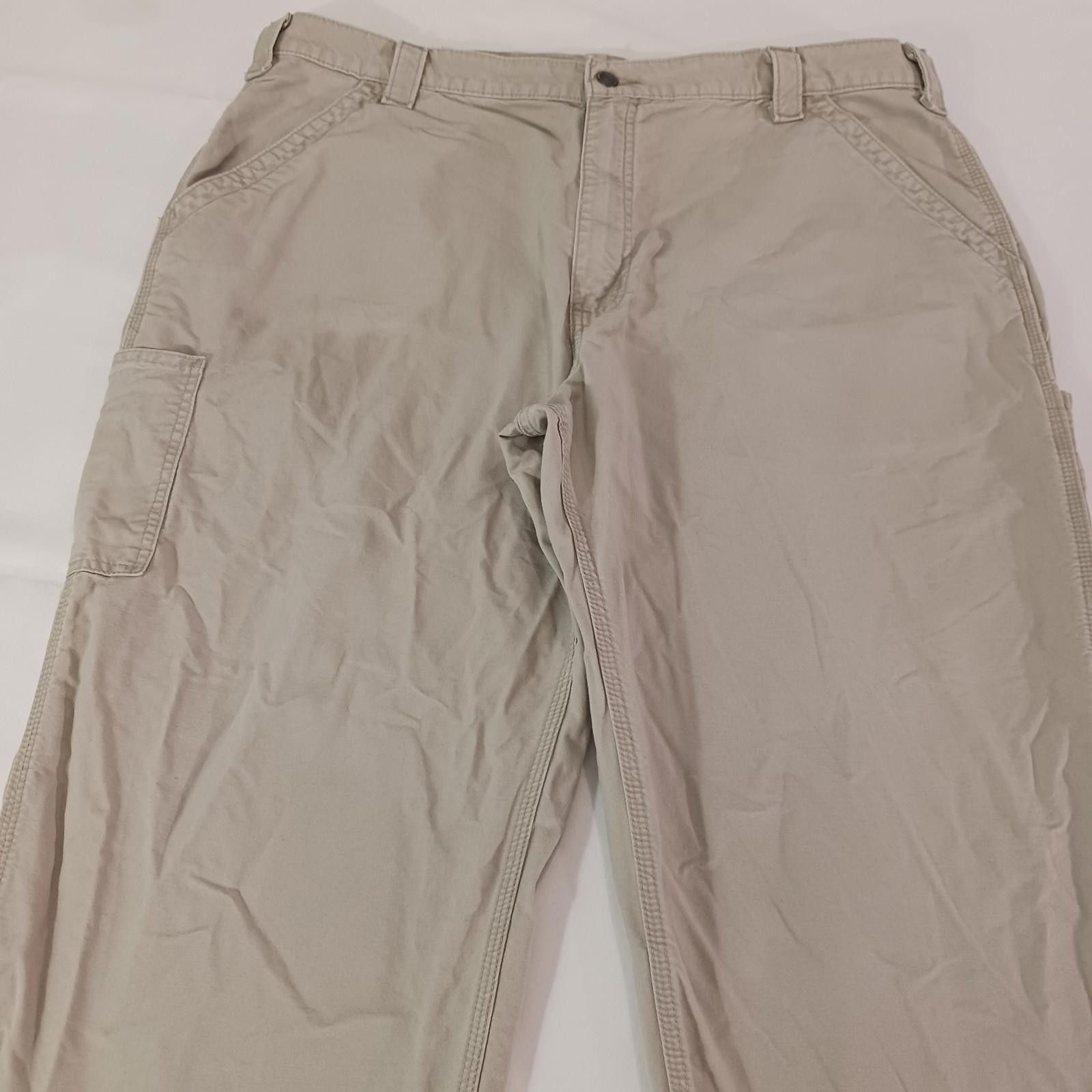 Carhartt Carhartt Men's Tan/Beige Carpenter Jeans Waist 40 (40×27.5) Size US 40 / EU 56 - 10 Thumbnail