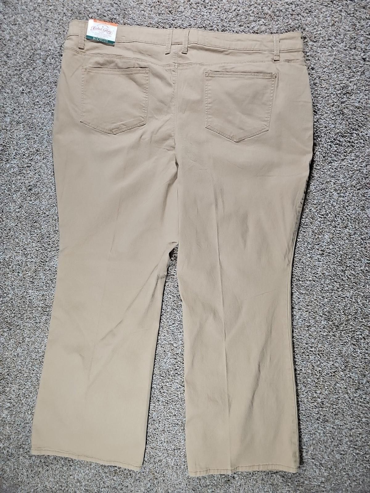 Faded Glory Faded Glory 26W NWT Khaki Bootcut Denim Midrise Jeans Size 26" / US 2 / IT 38 - 6 Thumbnail