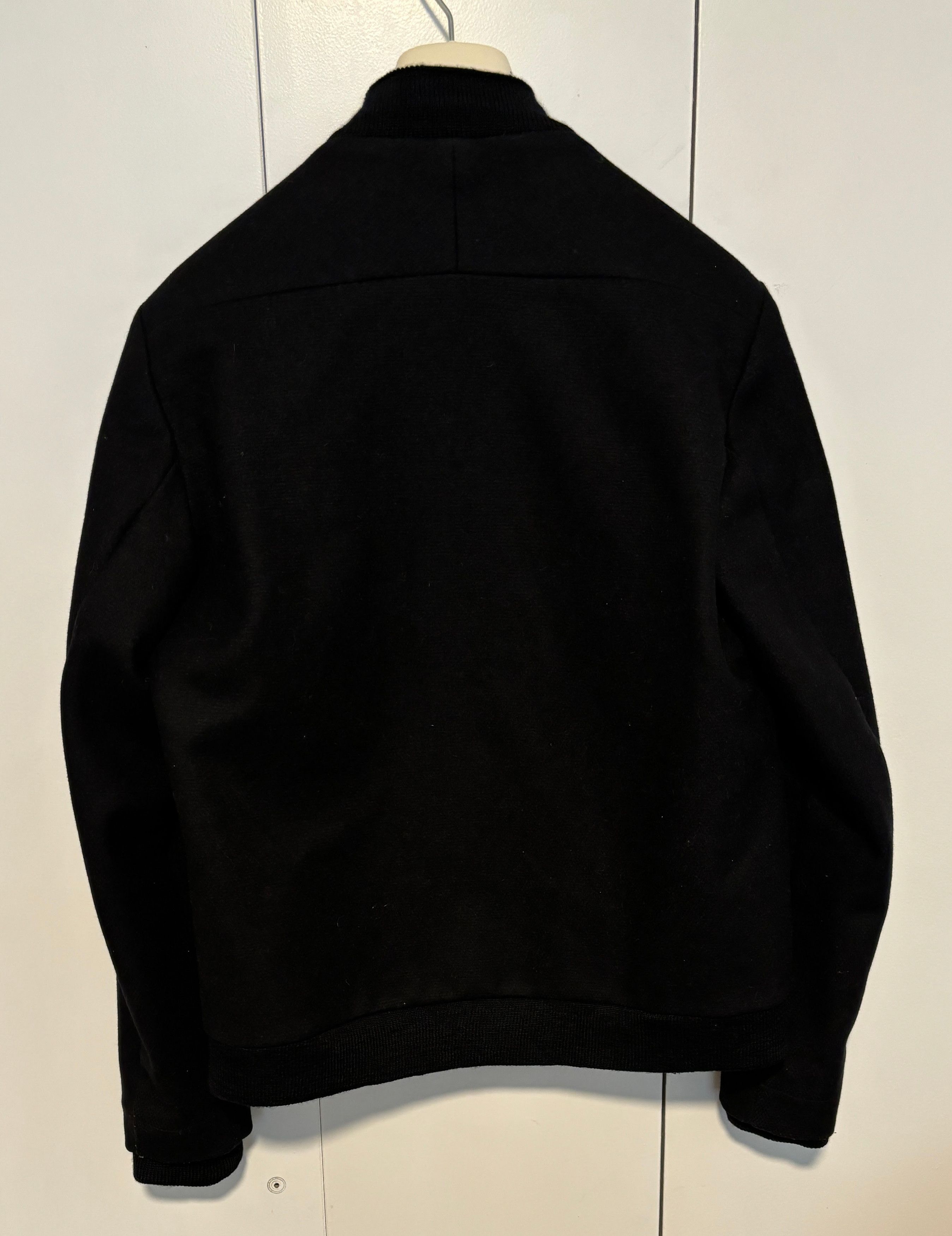 Stephan Schneider Stephan Schneider Black Wool Thinner Bomber Jacket Size V Size US M / EU 48-50 / 2 - 5 Thumbnail