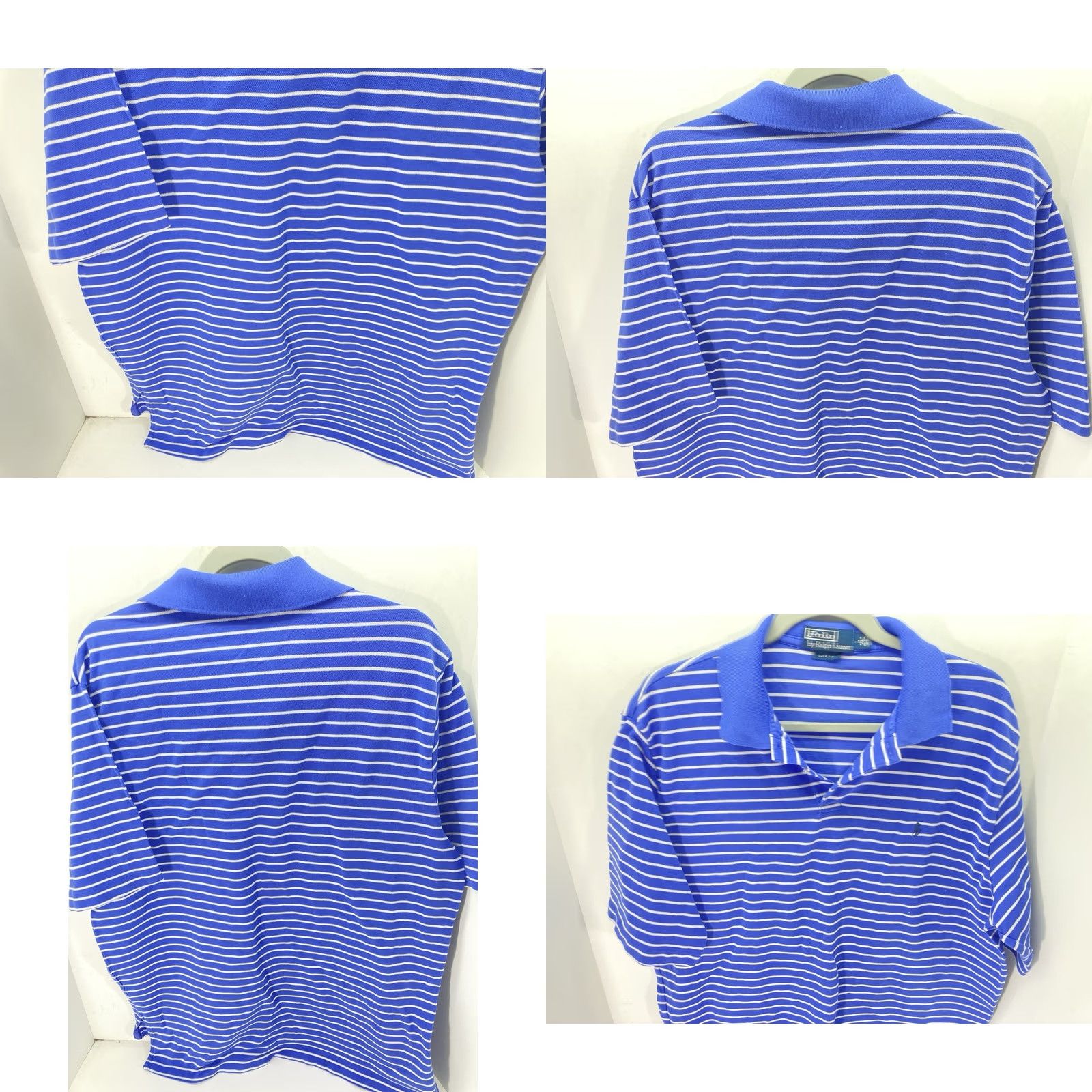 Ralph Lauren Ralph Lauren Polo Golf Shirt Men Size Large Blue Stripe Pima Cotton Short Sleeve Size US L / EU 52-54 / 3 - 8 Thumbnail