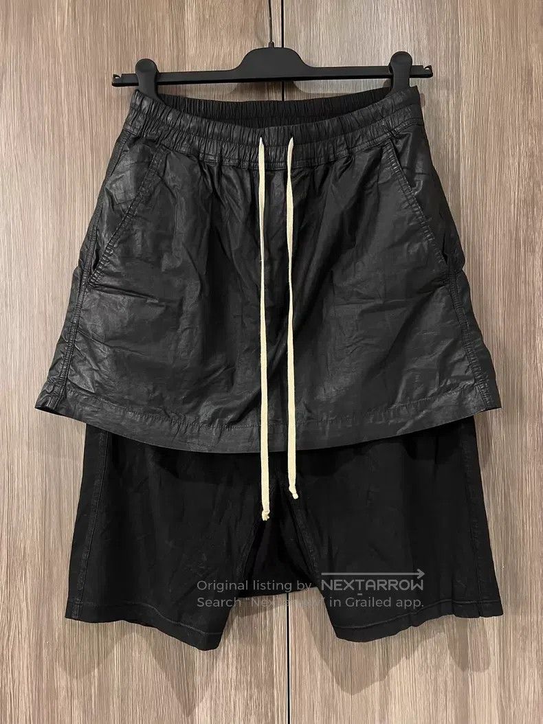 Rick Owens Rick Owens size xs Waxed culottes shorts Size US 28 / EU 44 - 1 Thumbnail