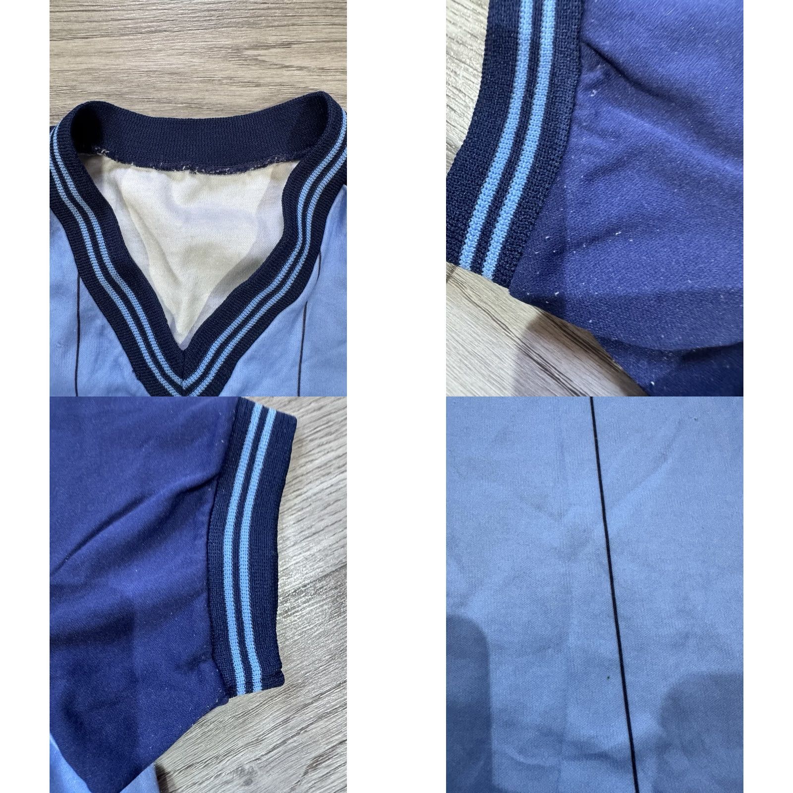 Le Coq Sportif VINTAGE Le Coq Sportif TEMPLATE FOOTBALL SHIRT SOCCER JERSEY Navy Blue S Mens Size US S / EU 44-46 / 1 - 8 Thumbnail