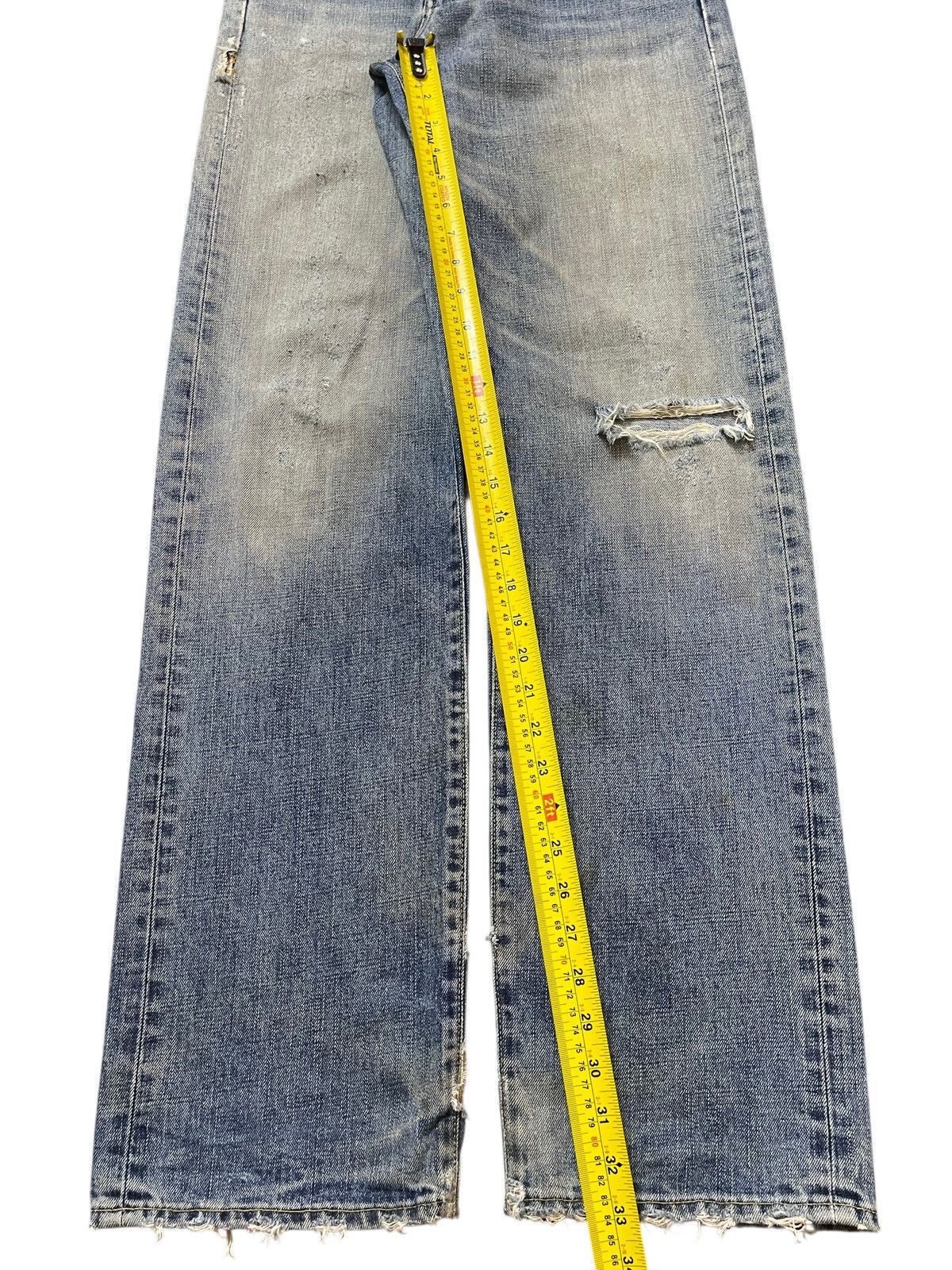 Uniqlo Vintage Japanese Uniqlo Stone Wash Distress Style Jeans Size US 30 / EU 46 - 13 Thumbnail