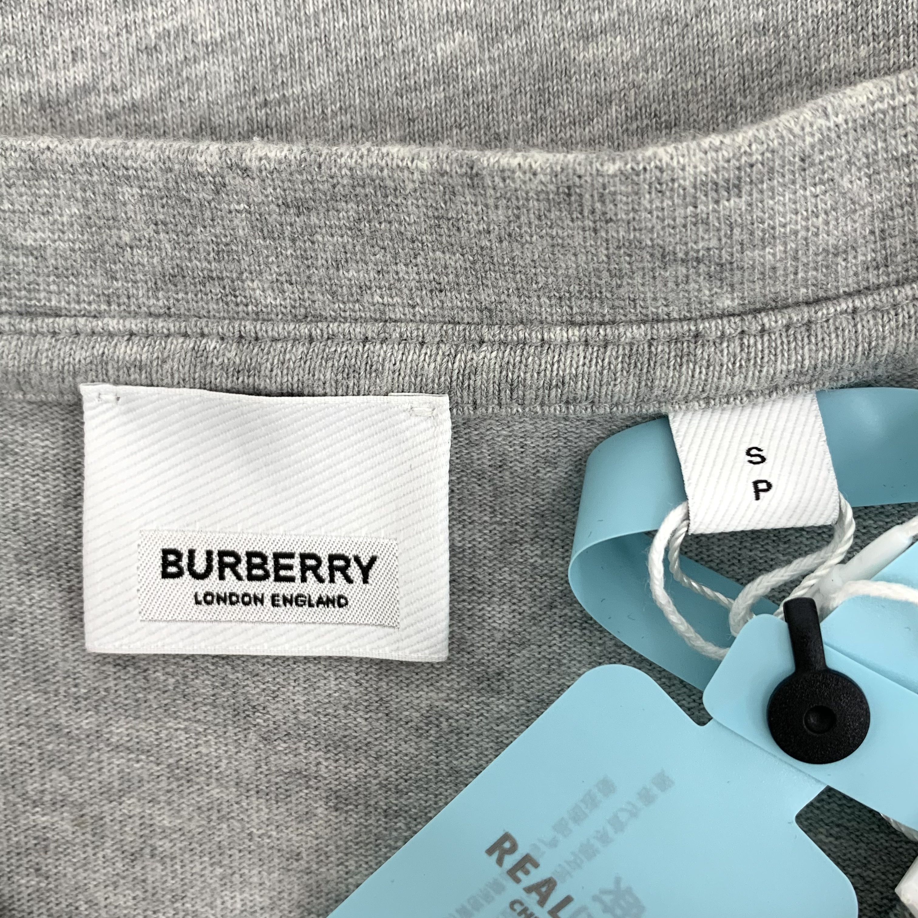 Burberry Burberry Logo Patch Two-in-One Sweatshirt Grey (S) Size US S / EU 44-46 / 1 - 5 Thumbnail