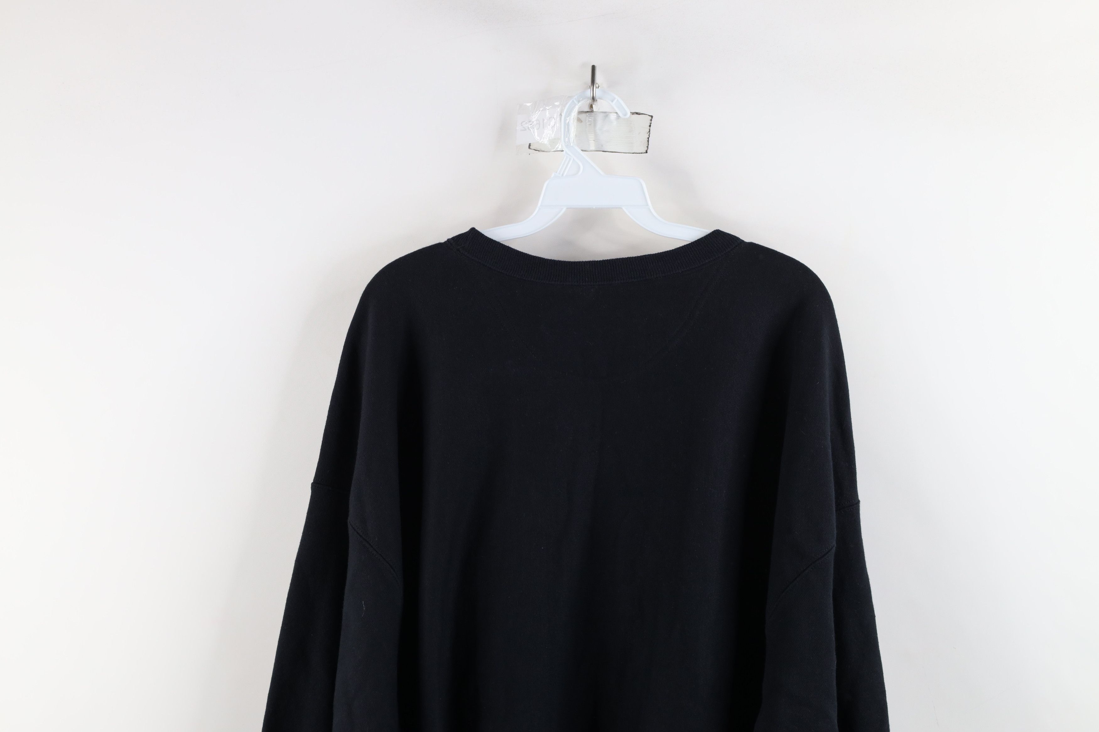 Champion × Vintage Vintage 90s Champion Reverse Weave Crewneck Sweatshirt Black Size US XXL / EU 58 / 5 - 10 Thumbnail