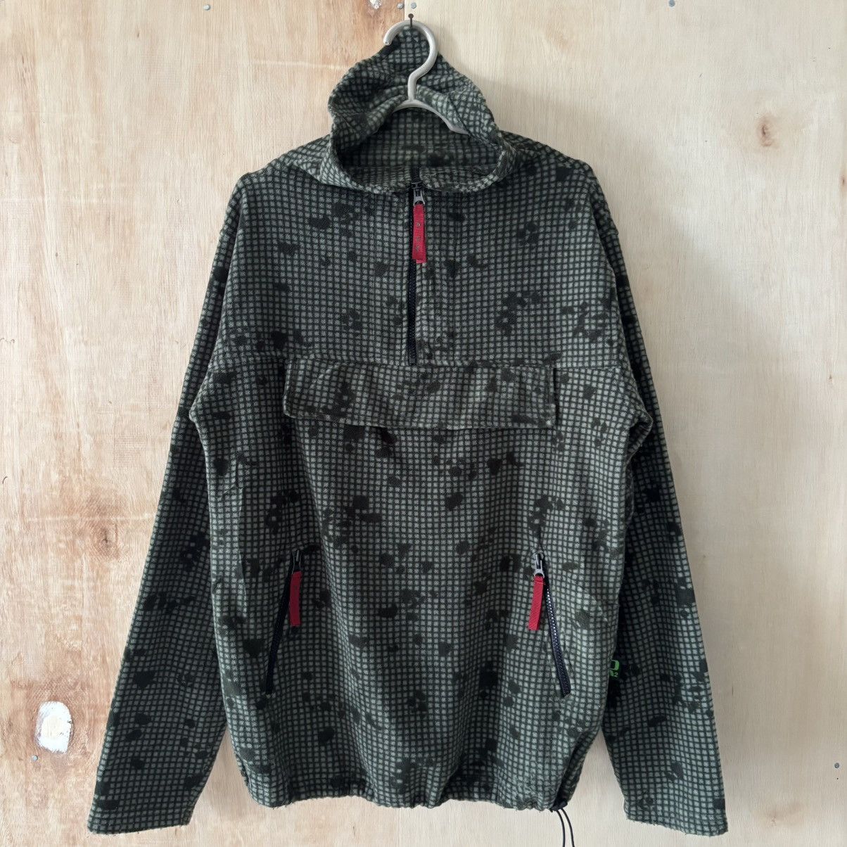 291295=Homme 291295=Homme Digital Night Camo Fleece Anorak Jacket Size US M / EU 48-50 / 2 - 2 Thumbnail