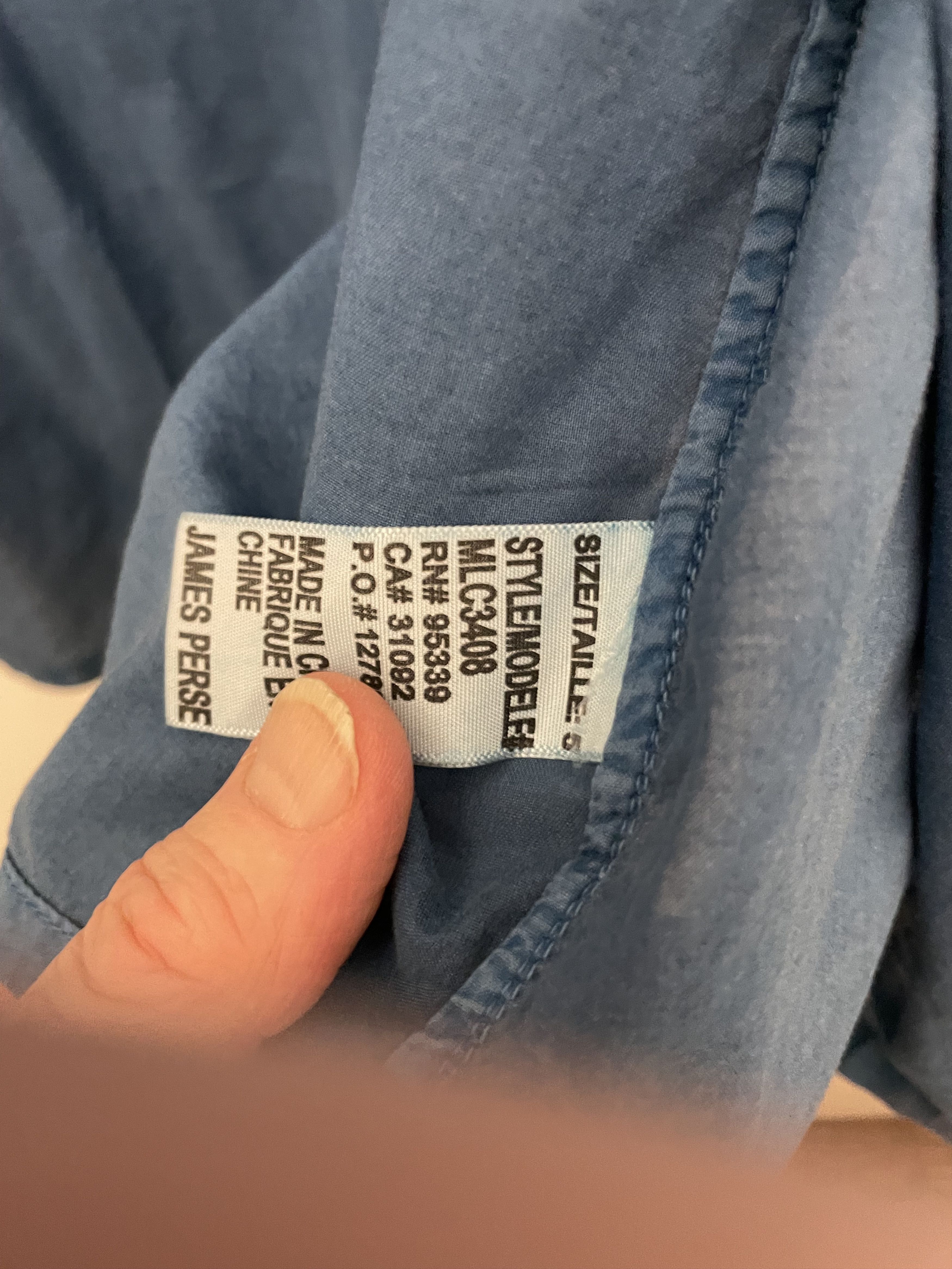 James Perse Lovely soft cotton blue shirt Size US XXL / EU 58 / 5 - 4 Thumbnail