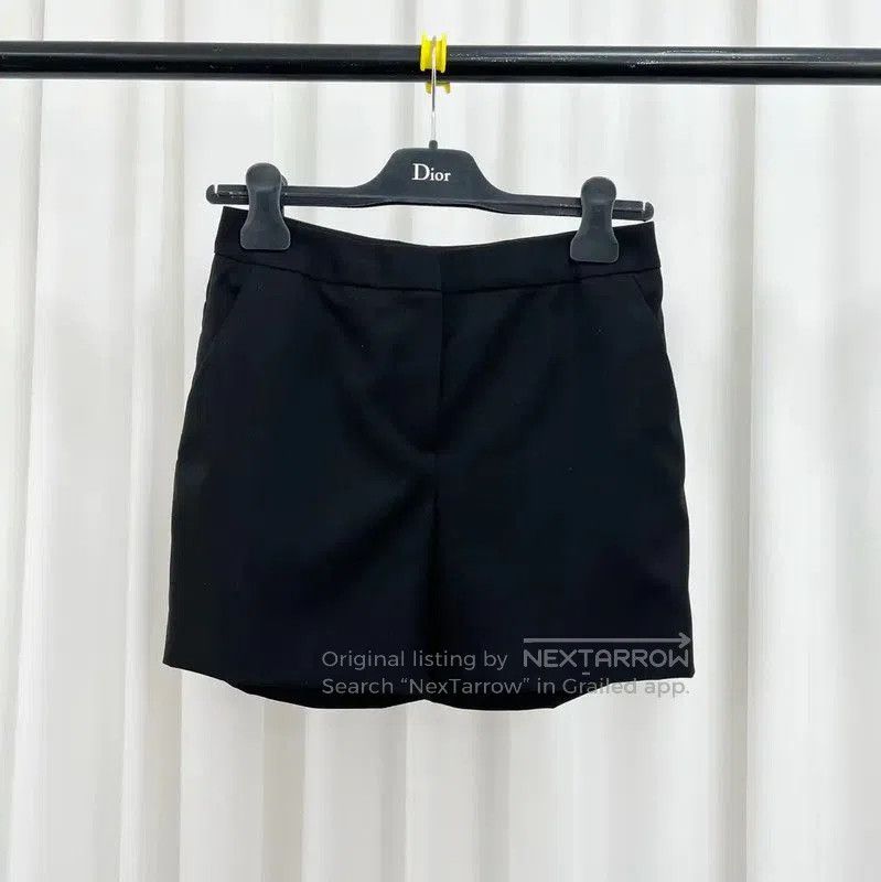 Dior Dior Black Wool Logo Women's Shorts . Size 22" - 1 Thumbnail