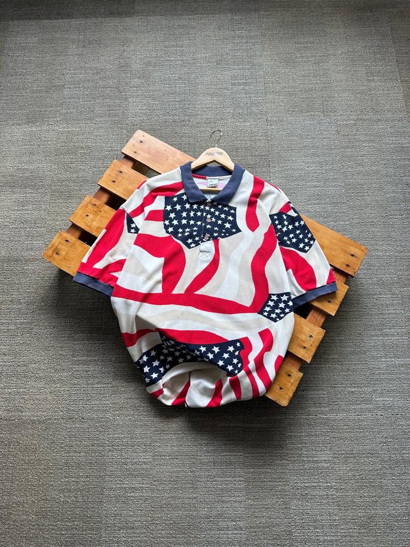 Vintage VINTAGE HEAD AMERICAN FLAG Size US XL / EU 56 / 4 - 1 Thumbnail