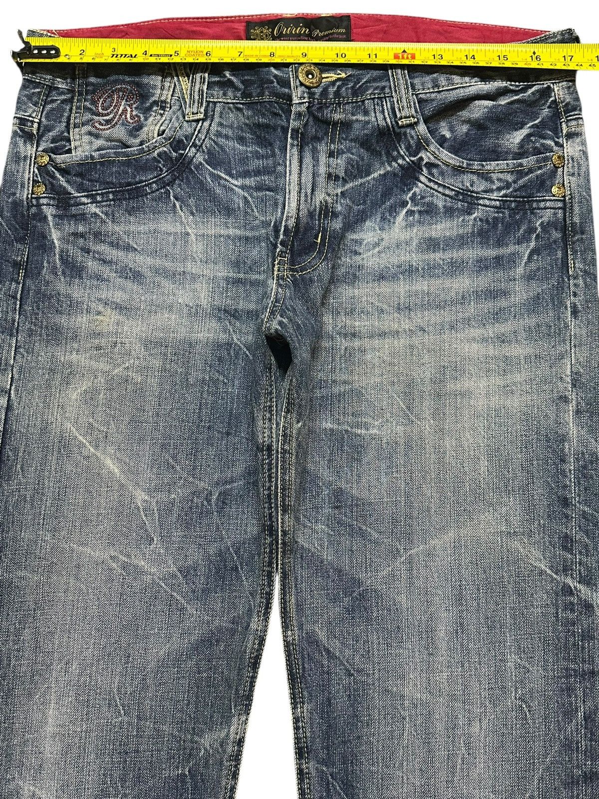 If Six Was Nine Vintage Y2K Japanese Brand Faded Wash Honeycomb Straight Leg Size US 34 / EU 50 - 11 Thumbnail