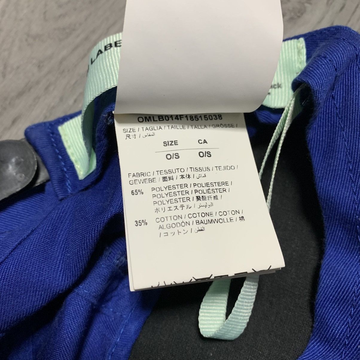 Off-White Off White Cap Blue Off Logo Hat Virgil Abloh Size ONE SIZE - 8 Thumbnail
