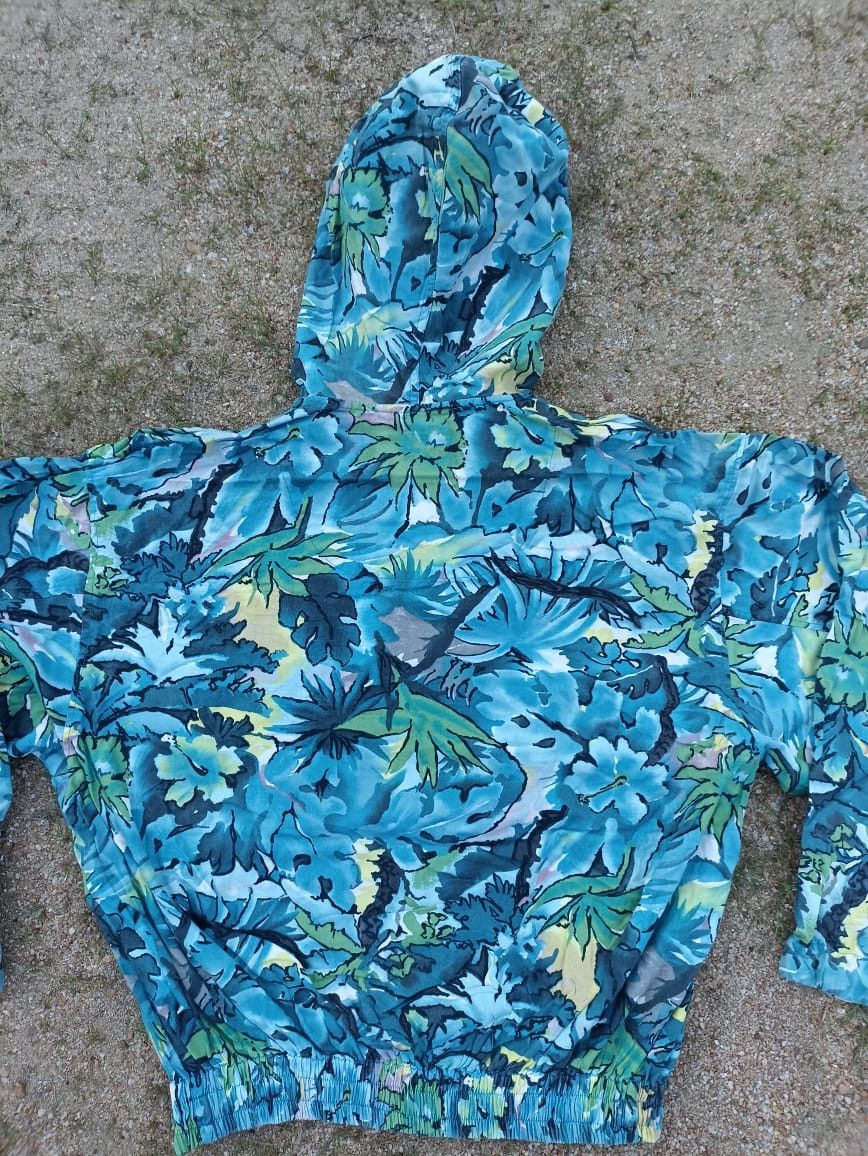 Japanese Brand × Vintage Zipper hoodie Full flower tye Die design Size L / US 10 / IT 46 - 6 Thumbnail