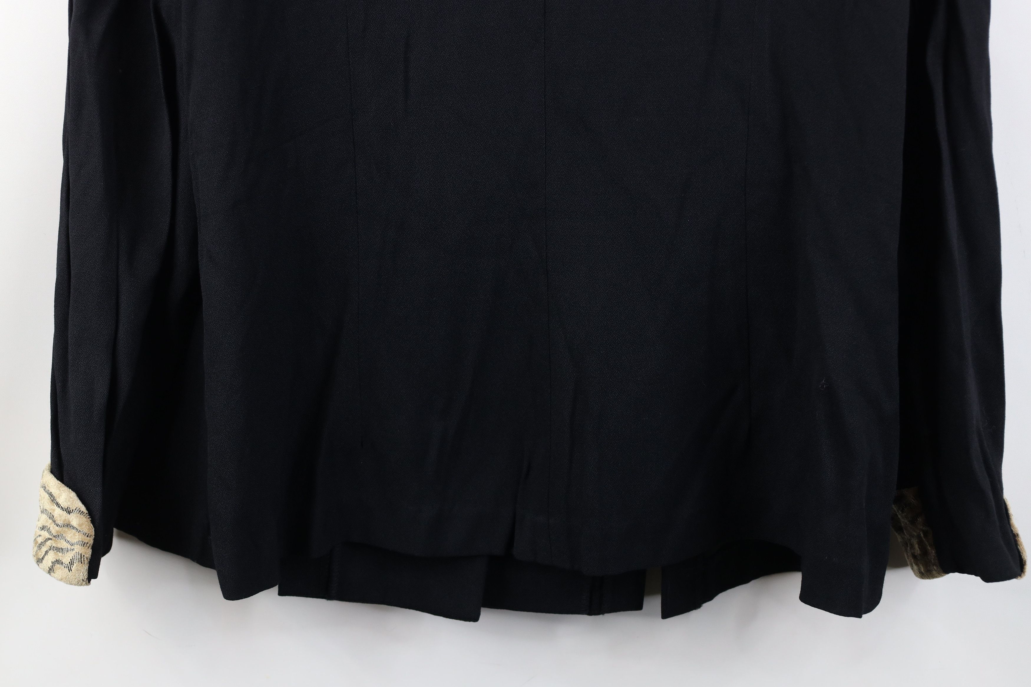Vintage Vintage 90s Streetwear Knit Evening Blazer Jacket Black USA Size XXL / US 16-18 / IT 52-54 - 14 Thumbnail