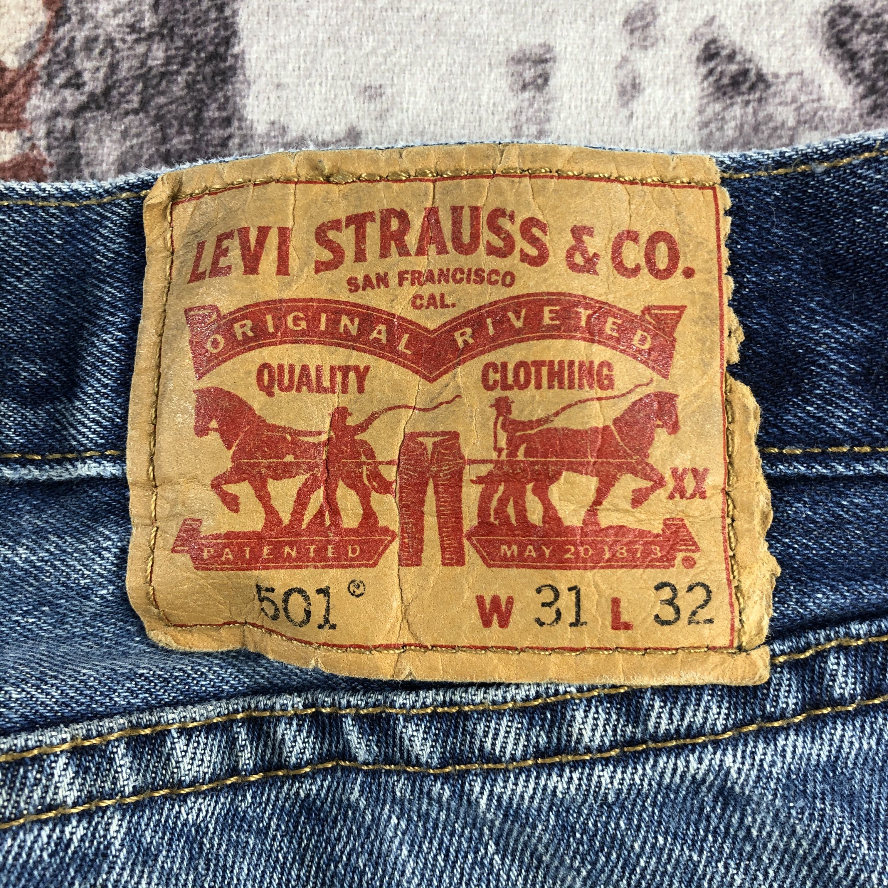Levi's Vintage Blue Wash Levis 501 Jeans-JM3086 Size US 33 - 6 Thumbnail