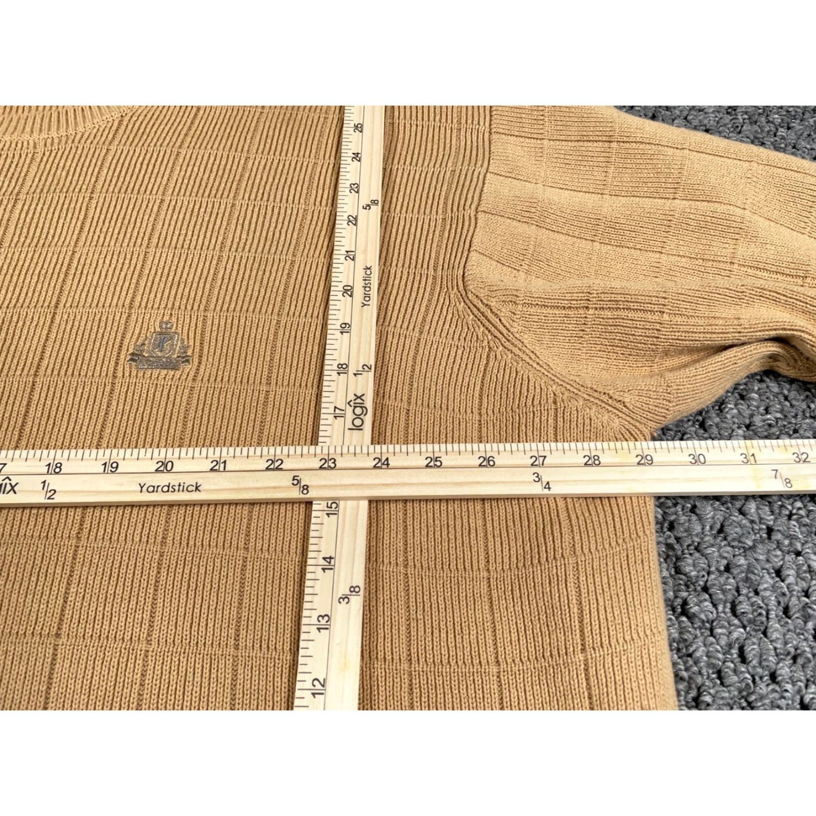 Izod VINTAGE IZOD Sweater Heavyweight Crewneck Adult 2XL Beige Cotton Knit Dad Preppy Retro Size US XXL / EU 58 / 5 - 7 Thumbnail