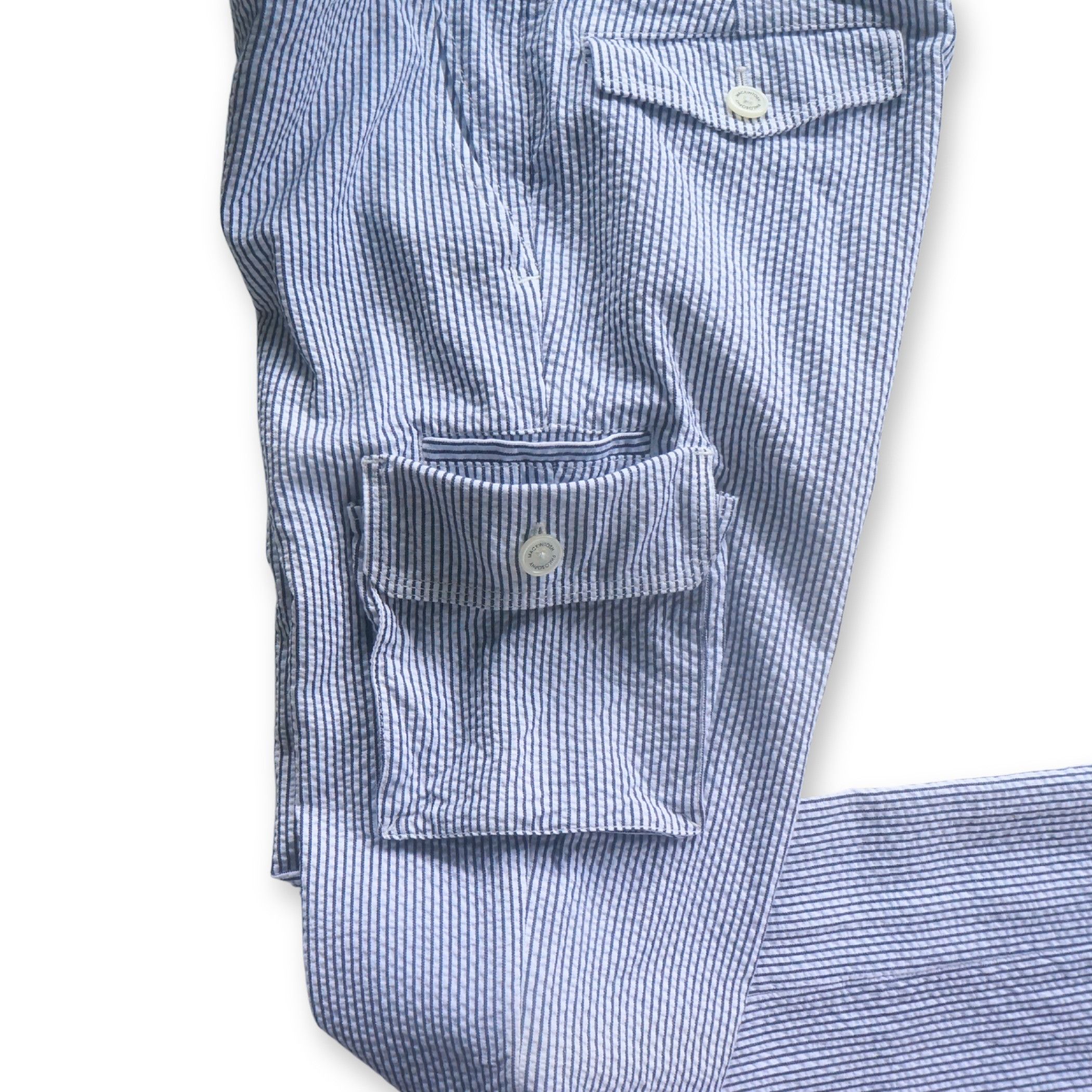 Mackintosh Mackintosh Philosophy Striped Cargo Pants Size US 28 / EU 44 - 5 Thumbnail