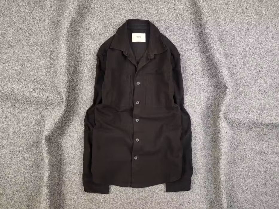 Folk Folk Design Button Long Sleeve Overshirt Pocket Light Jacket Size US M / EU 48-50 / 2 - 1 Thumbnail